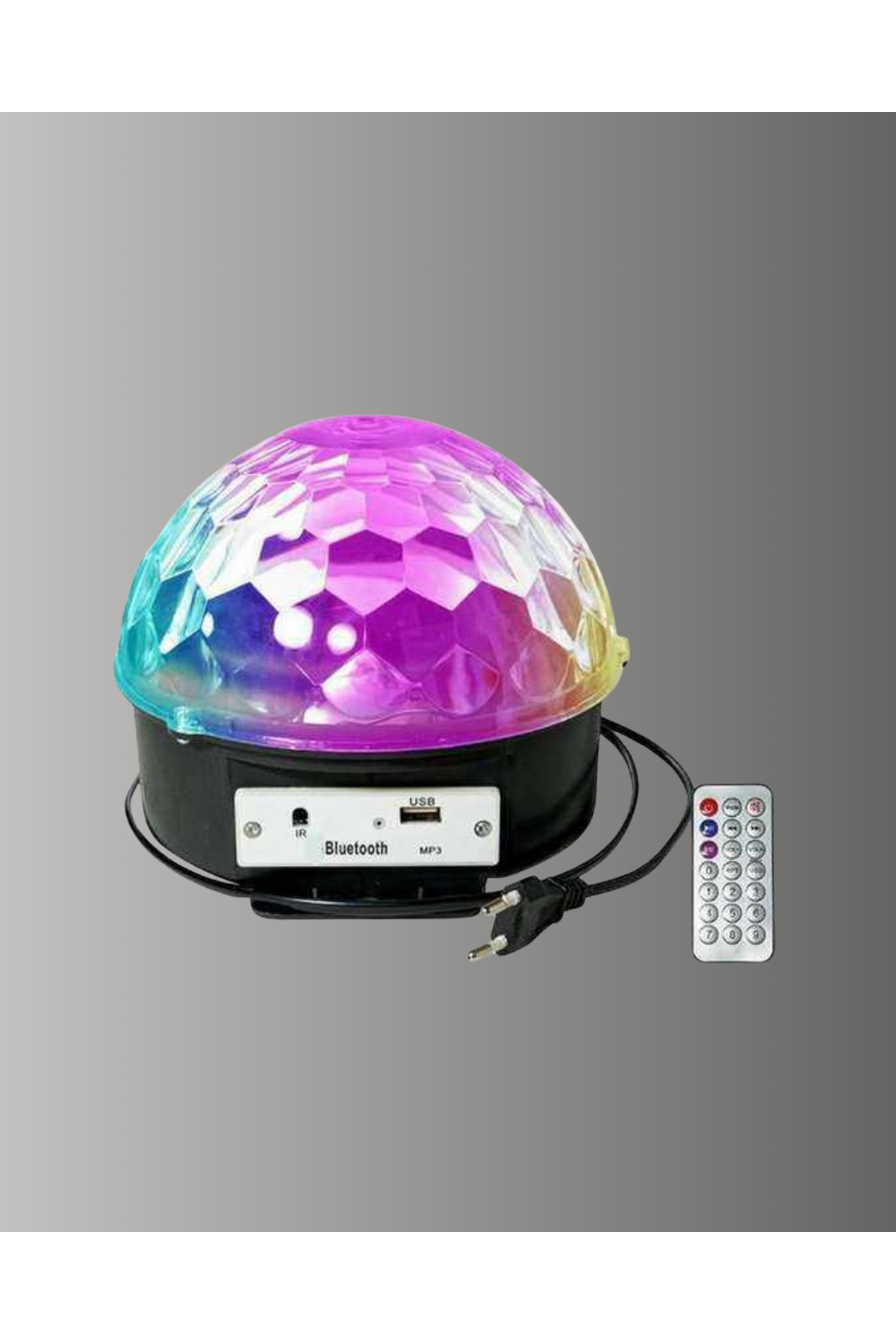 Taşınabilir RGB Disko Topu Bluetooth ve Uzaktan Kumanda Özellikli
