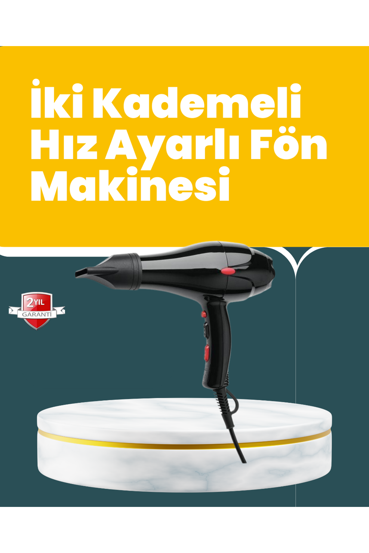 Tüm Saç Tipleri İçin 2200W Güçlü Fön Makinesi