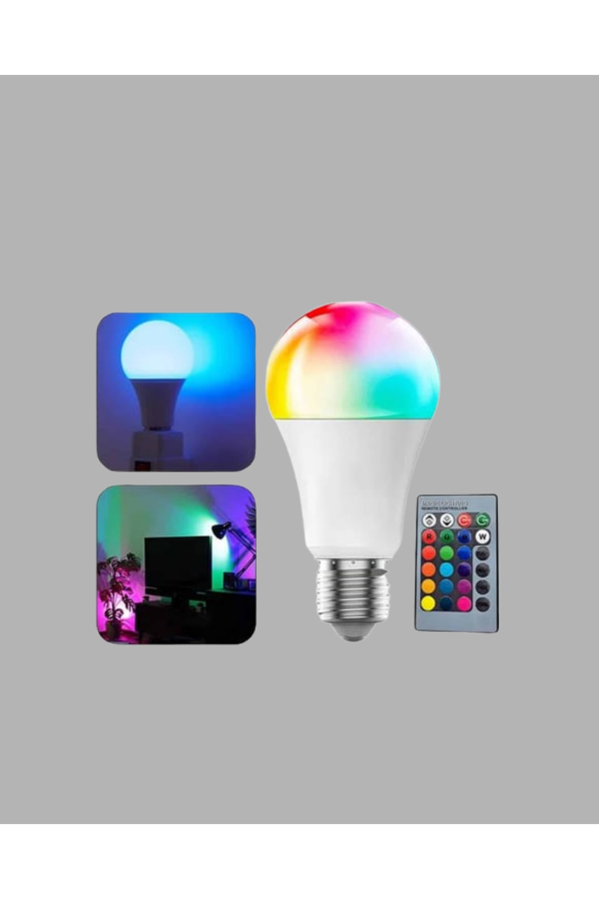 RGB Uzaktan Kumandalı LED Ampul 16 Renk A Kalite 2025 Model Orijinal