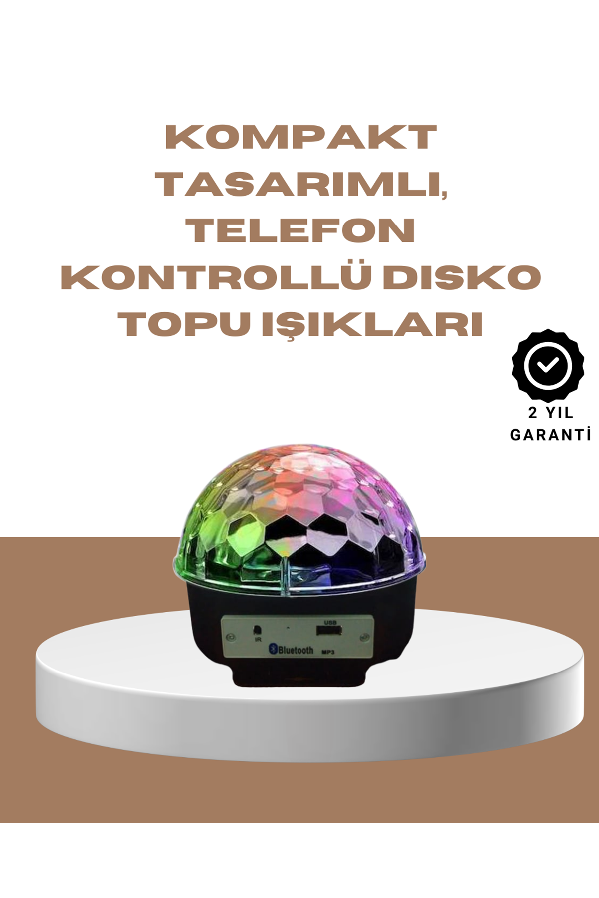 Taşınabilir Bluetooth Disko Topu Uzaktan Kumandalı Işık Efektleri