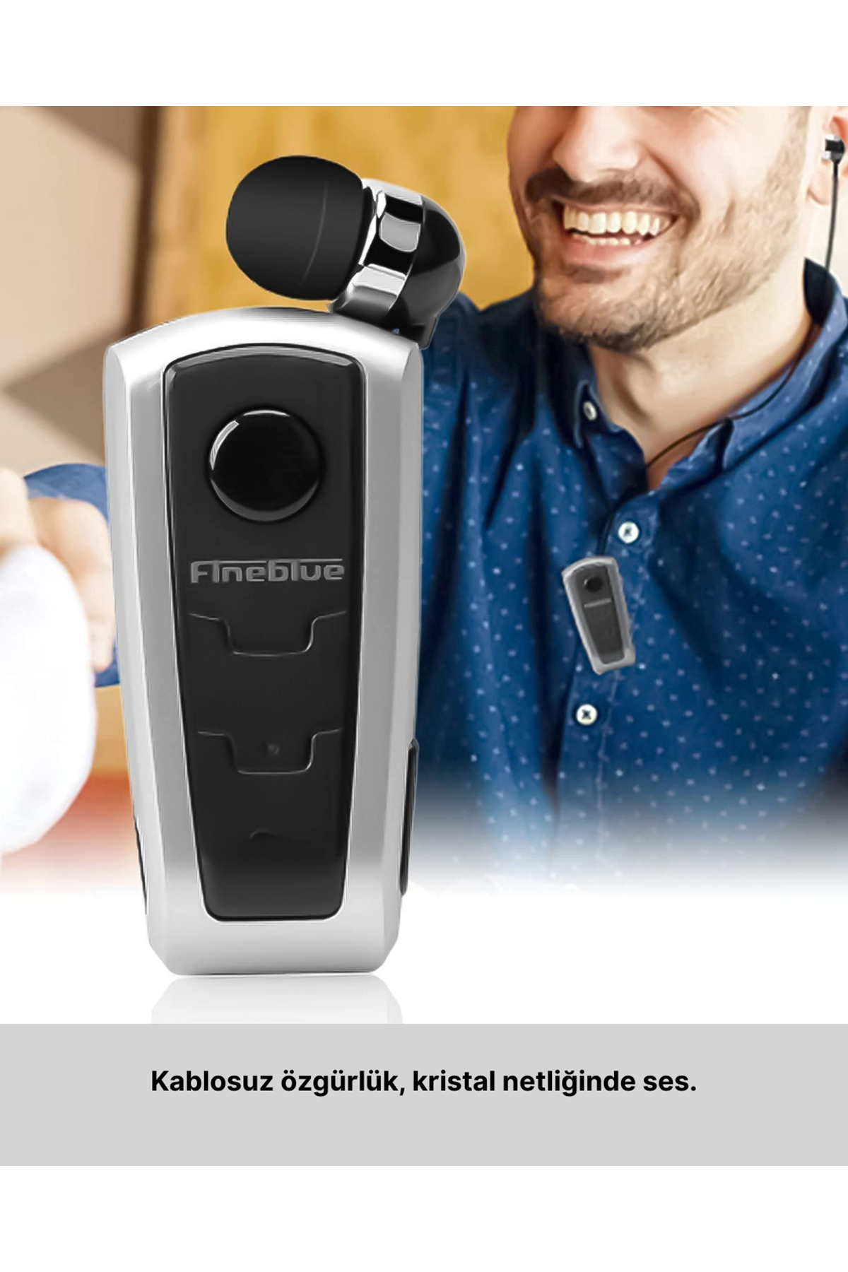 Ergonomik Tasarımlı Fineblue F910 Titreşimli Bluetooth Kulaklık