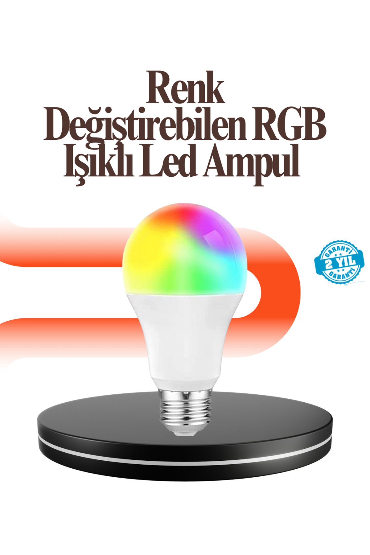Renk Değiştiren RGB LED Ampul 16 Renk Uzaktan Kumandalı 2025 Model