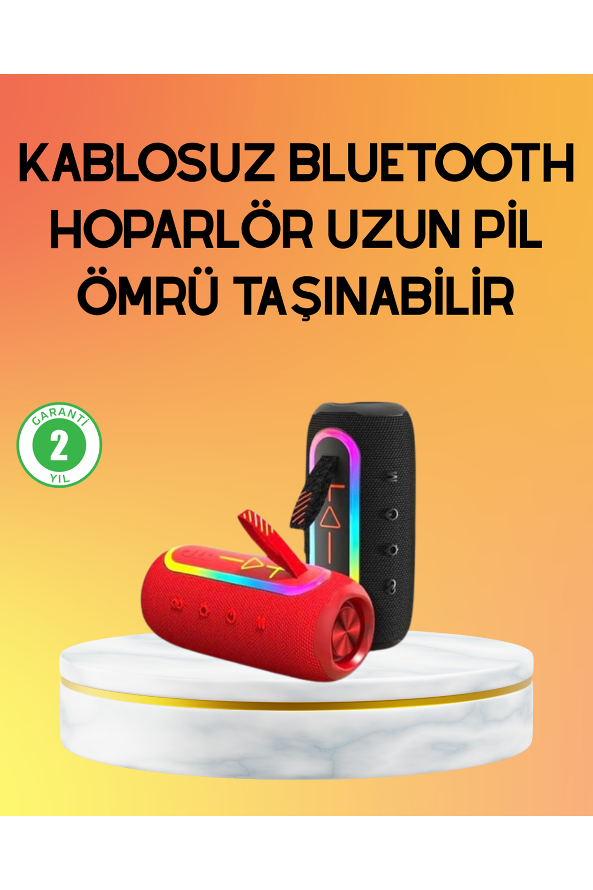 Yüksek Ses Kaliteli Kablosuz Hoparlör LED Işıklı