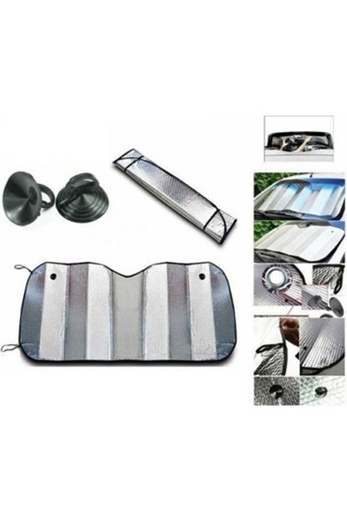 Isı ve Güneş Yansıma Önleyici Oto Ön Cam Güneşliği Opel Astra Fiat Egea Hyundai i20 Renault Megane