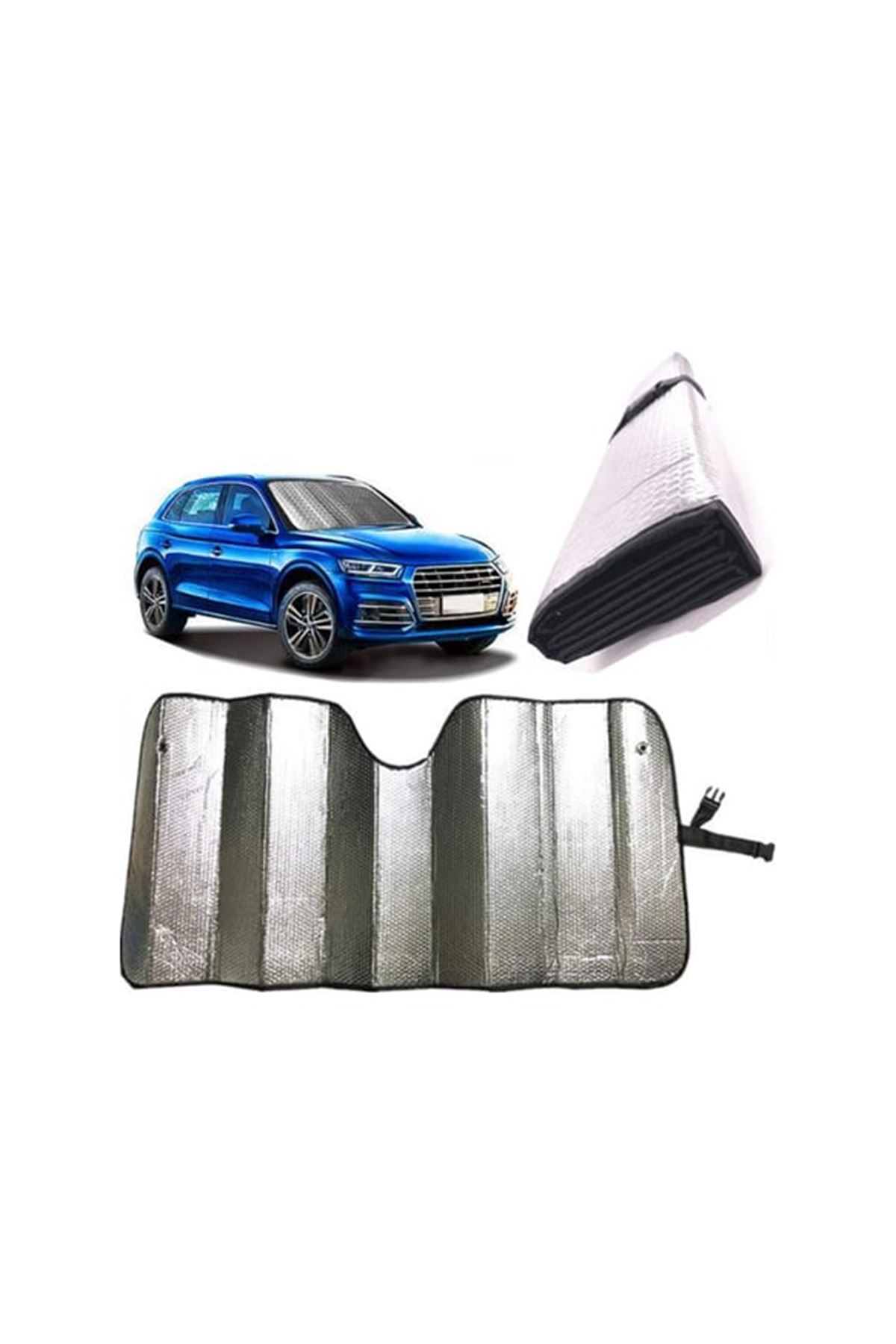 Isı ve Güneş Yansıma Önleyici Oto Ön Cam Güneşliği Opel Astra Fiat Egea Hyundai i20 Renault Megane