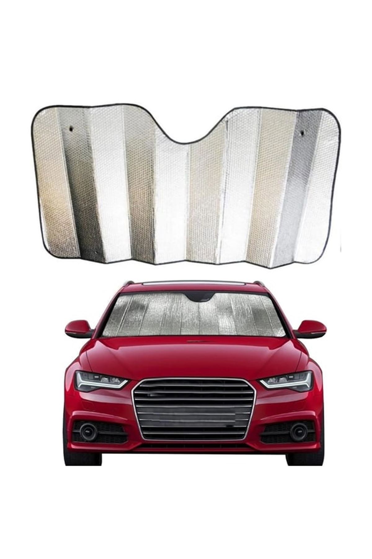 Araç Ön Cam Katlanabilir Güneşlik UV ve Isı Koruma Renault Megane Fiat Egea Hyundai i20 Opel Astra