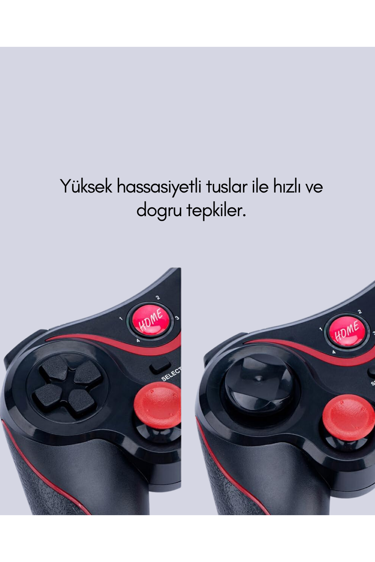 Şarj Edilebilir Kablosuz Oyun Kumandası Yüksek Performanslı