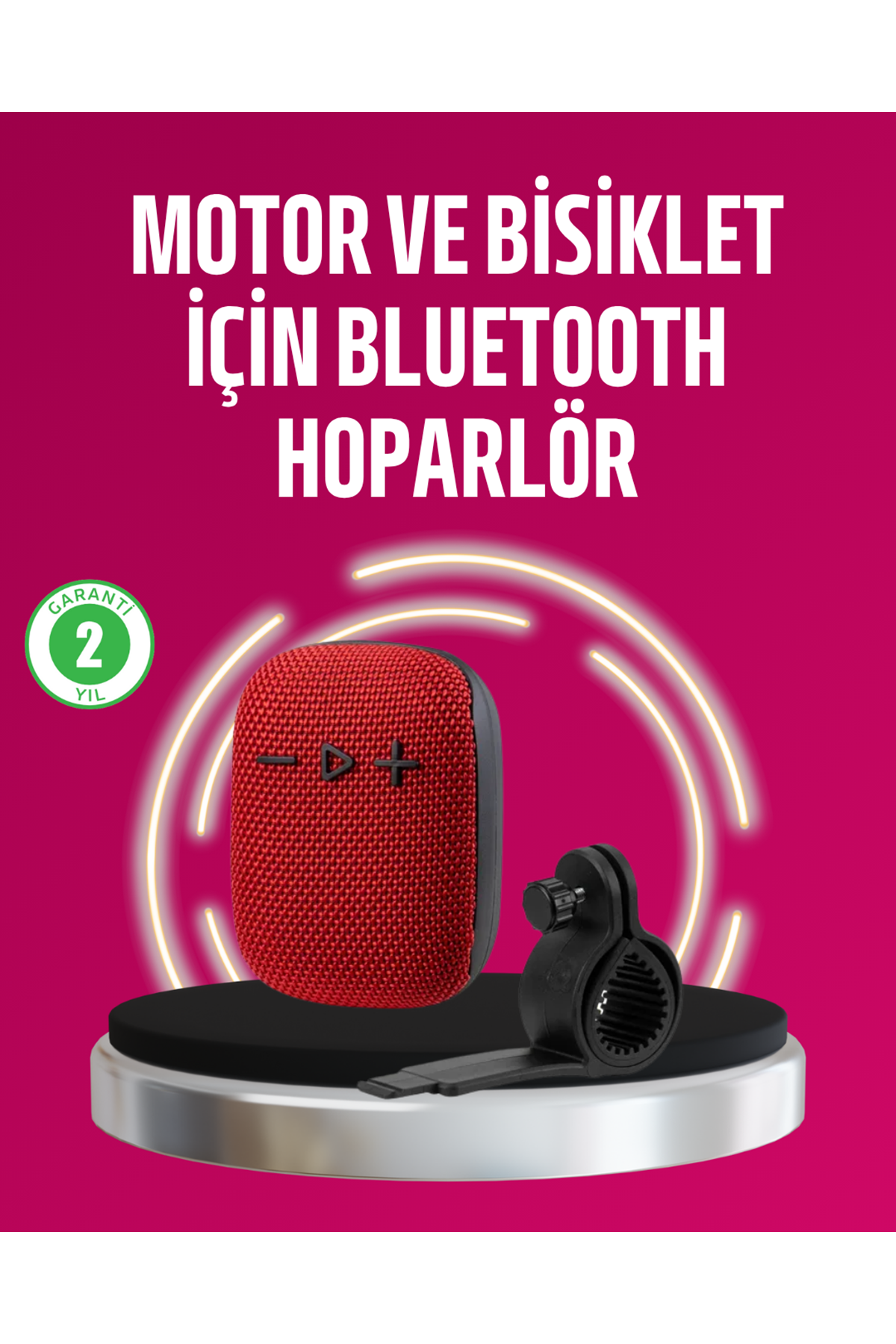 Taşınabilir Bluetooth Hoparlör Suya Dayanıklı Kumaş Kaplama