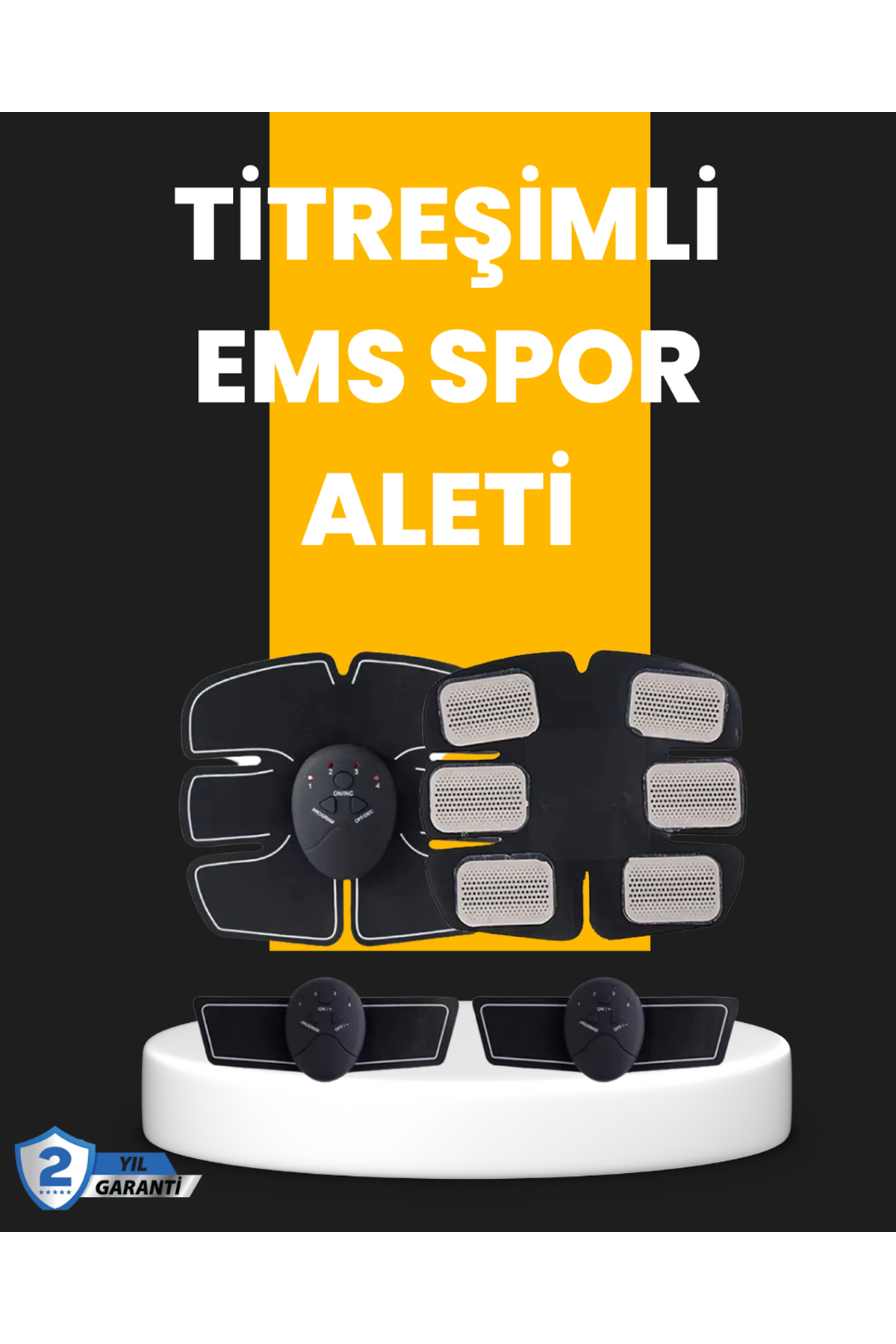 Titreşimli EMS Spor ve Fitness Cihazı Karın Kası Kol Bacak 2025 Model