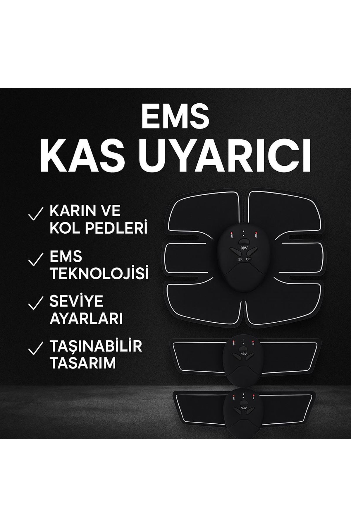 Titreşimli EMS Spor ve Fitness Cihazı Karın Kası Kol Bacak 2025 Model