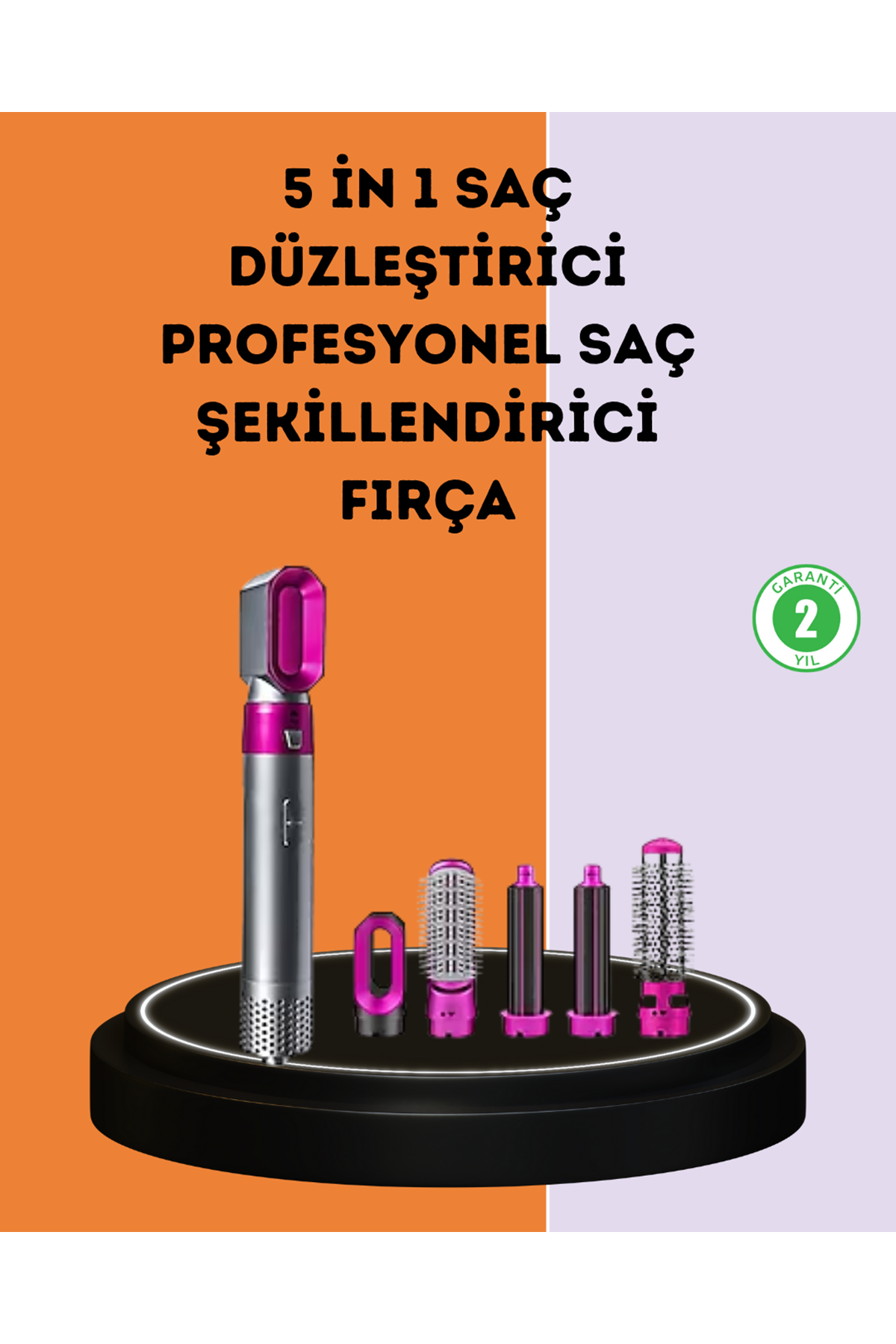 Çok Fonksiyonlu Saç Kurutma ve Şekillendirme Makinesi 5 Başlık