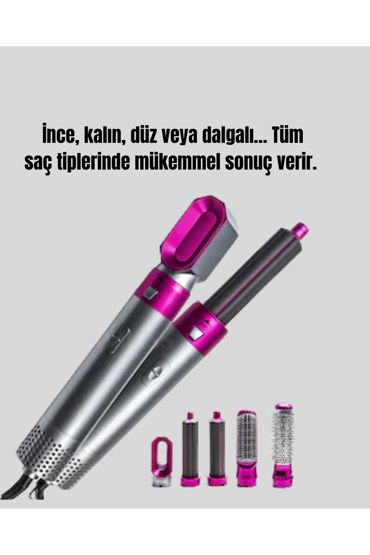 5’i 1 Arada Profesyonel Saç Şekillendirici Tek Cihazla Sınırsız Stil