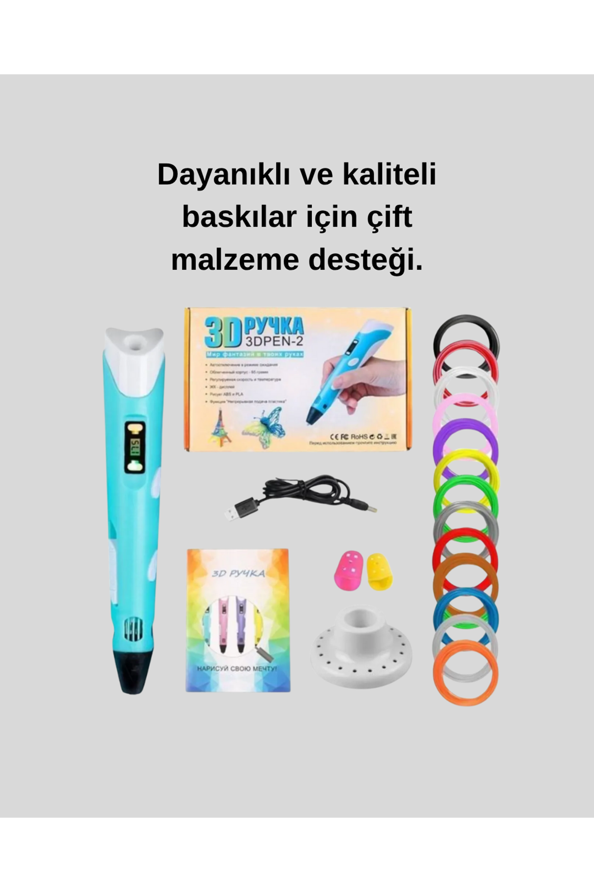 Yaratıcı Çizim ve Modelleme İçin Profesyonel 3D Yazıcı Kalem