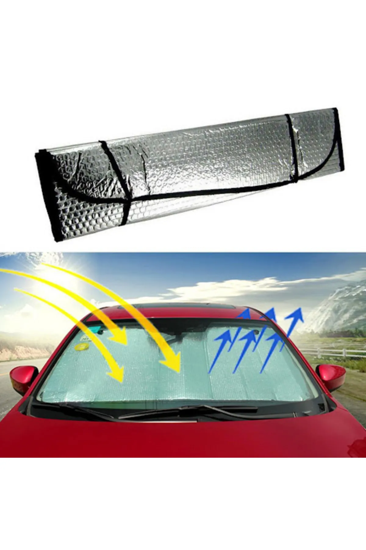 Katlanabilir Ön Cam Güneşlik Araç İçi Isı Yalıtımı Skoda Superb Peugeot 3008 Renault Megane Opel Astra