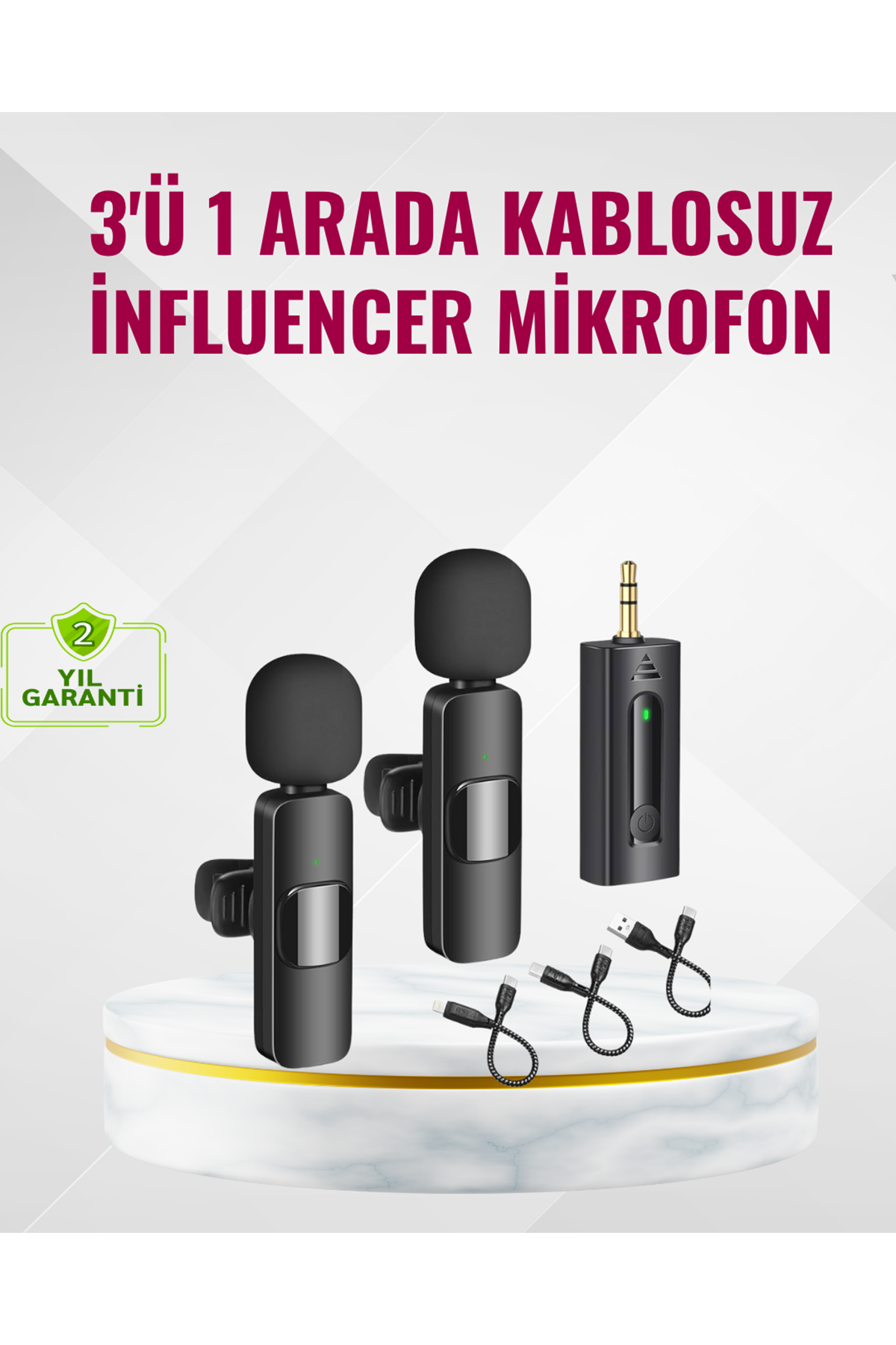 Küçük Boyutlu Mikrofon - 8 Saat Kullanım