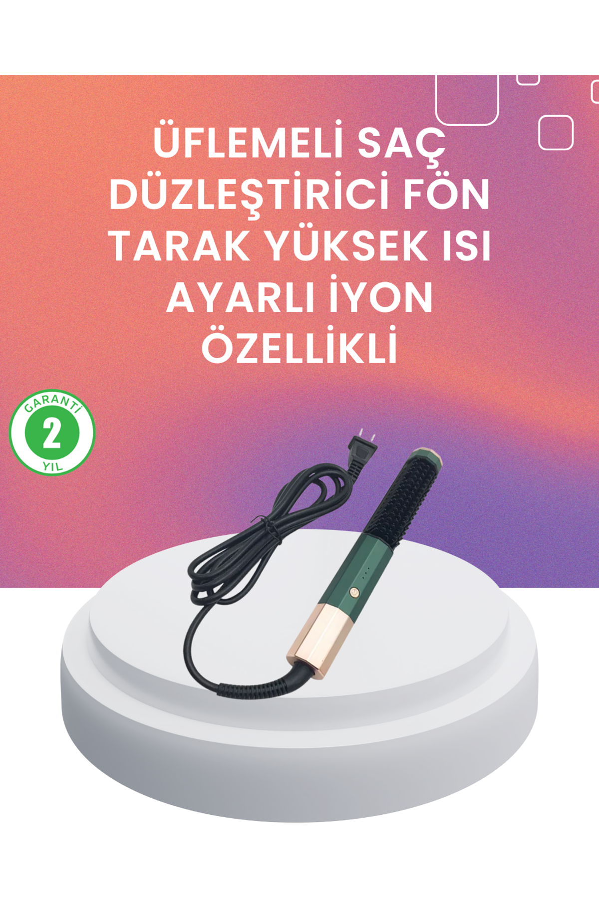 Termal Koruma Sistemli Çok Fonksiyonlu Saç Şekillendirme Cihazı