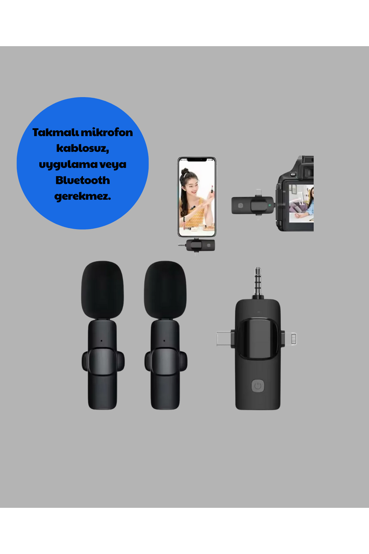 Tak ve Kullan Mikrofon - Gürültü Engelleyici