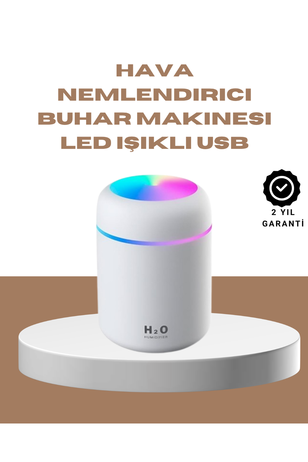 USB Girişli Taşınabilir Mini Nemlendirici 300ml Su Hazneli