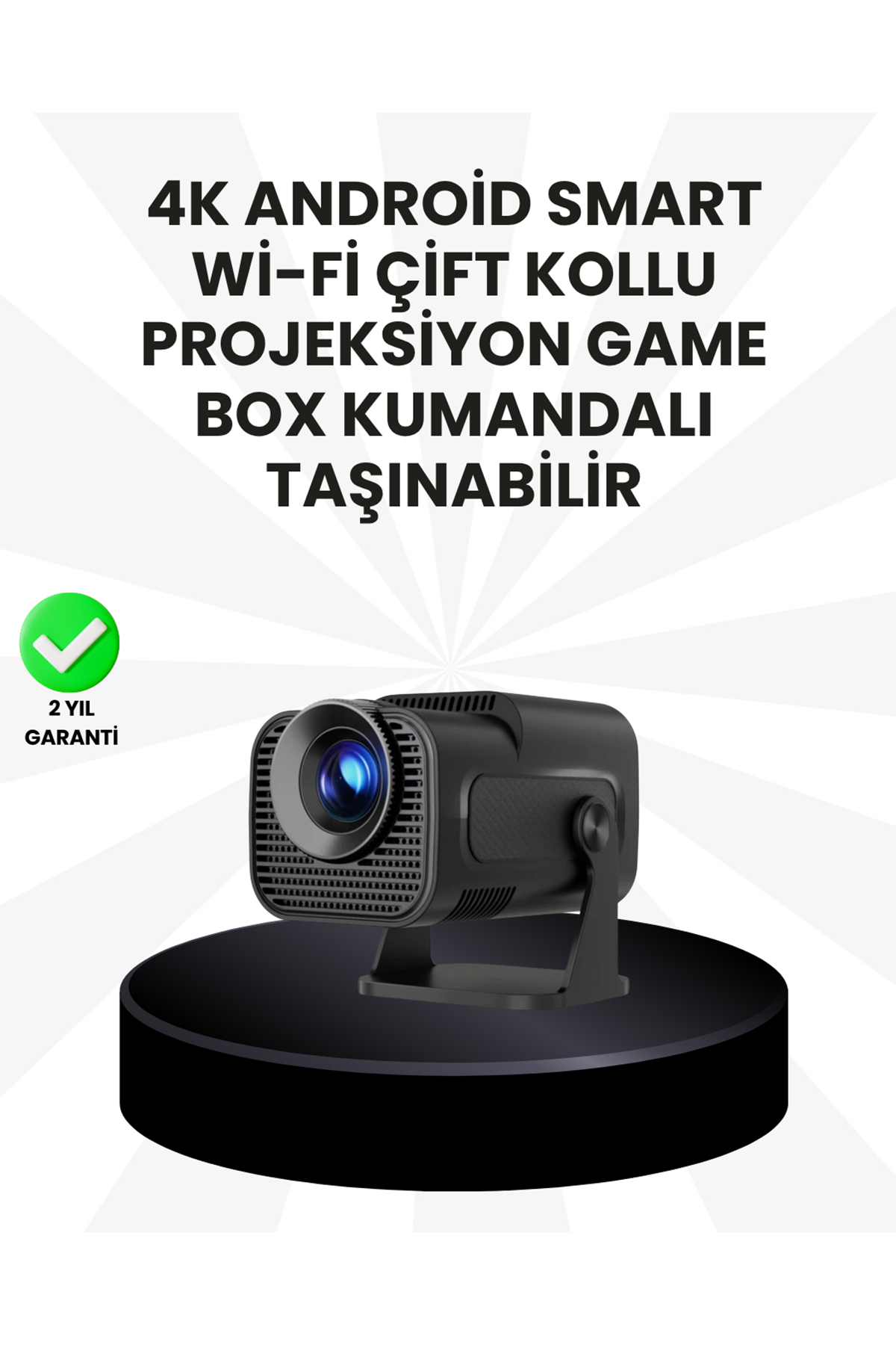 WiFi6 ve Bluetooth 5.4 Destekli LED Projektör - HCS350pro