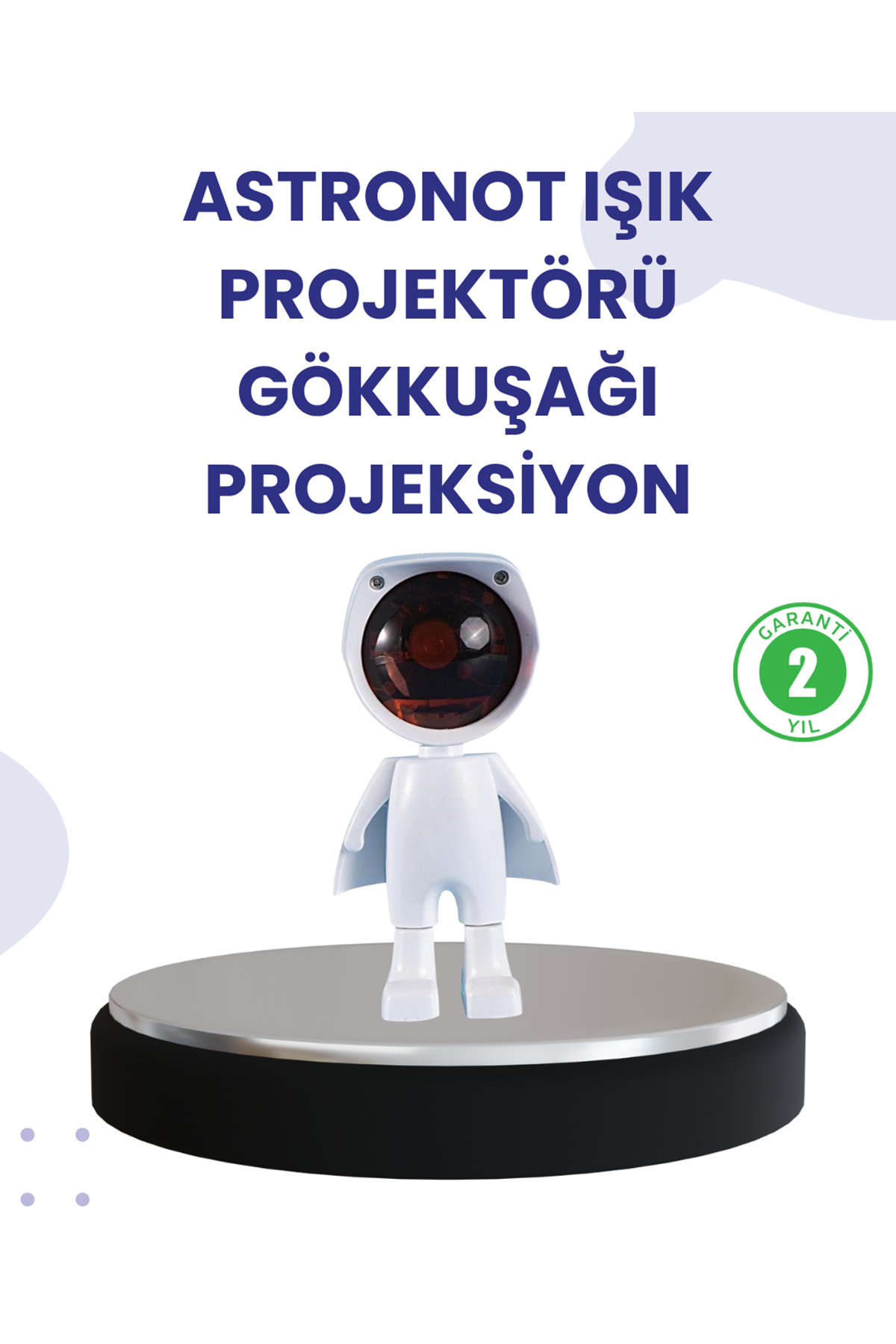 Dekoratif Gün Batımı Işığı – Astronot Figürlü