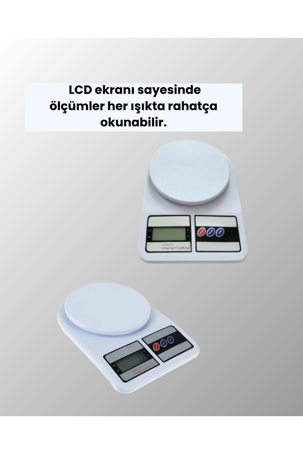 Taşınabilir Dijital Terazi – Çift Ölçü Birimi Destekli