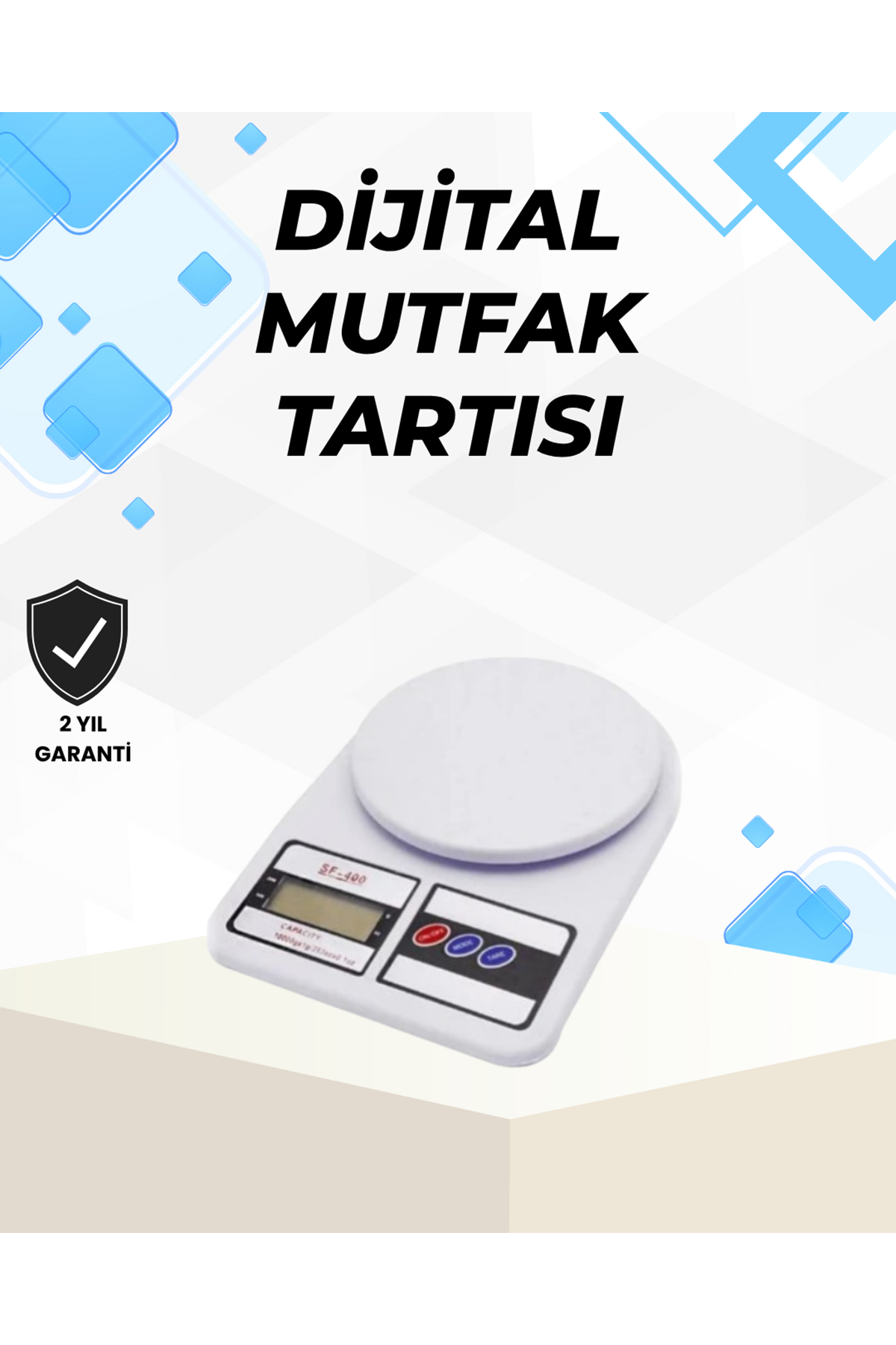 Hassas Tartım İçin Dijital Mutfak Terazisi – 10kg / 1g