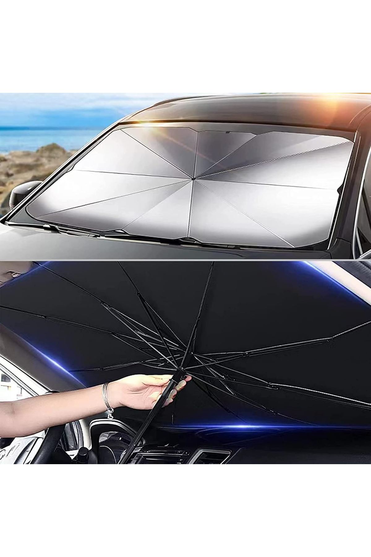 Audi A3, VW Tiguan, Ford Mondeo, Opel Insignia, Honda Civic Uyumlu Oto Şemsiye