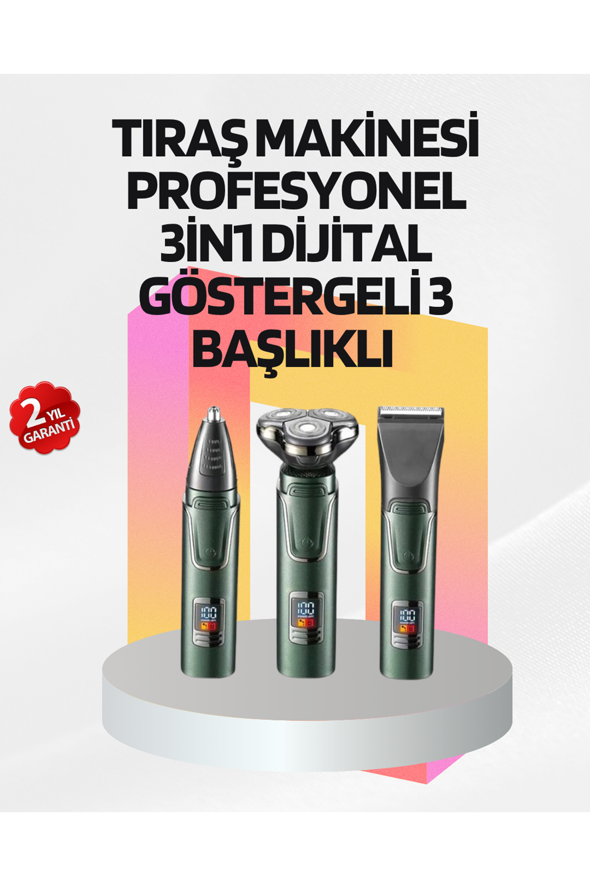 Kablosuz Şarjlı Çok Amaçlı Tıraş Makinesi