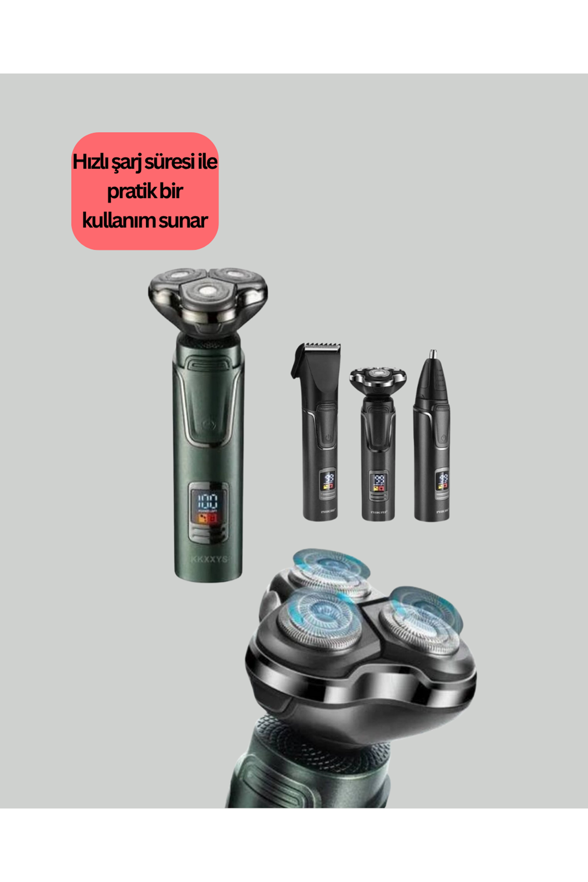 Kablosuz Şarjlı Çok Amaçlı Tıraş Makinesi