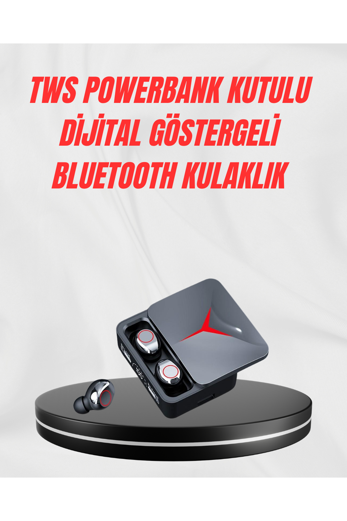 Şarj Kutulu Bluetooth 5.3 Kulaklık – Hızlı Eşleşme ve Net Görüşme Kalitesi
