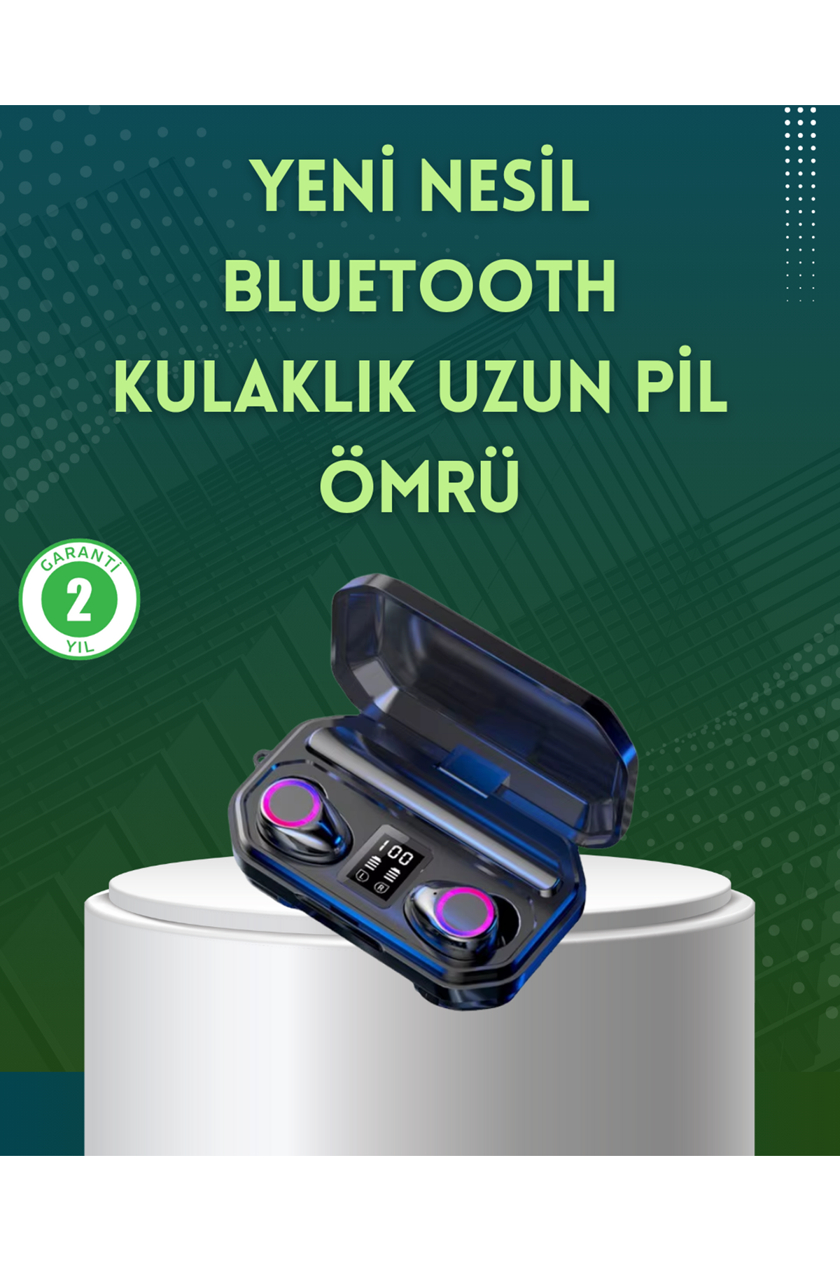 Dokunmatik Kontrollü Bluetooth Kulaklık – Gürültü Engelleme Özellikli