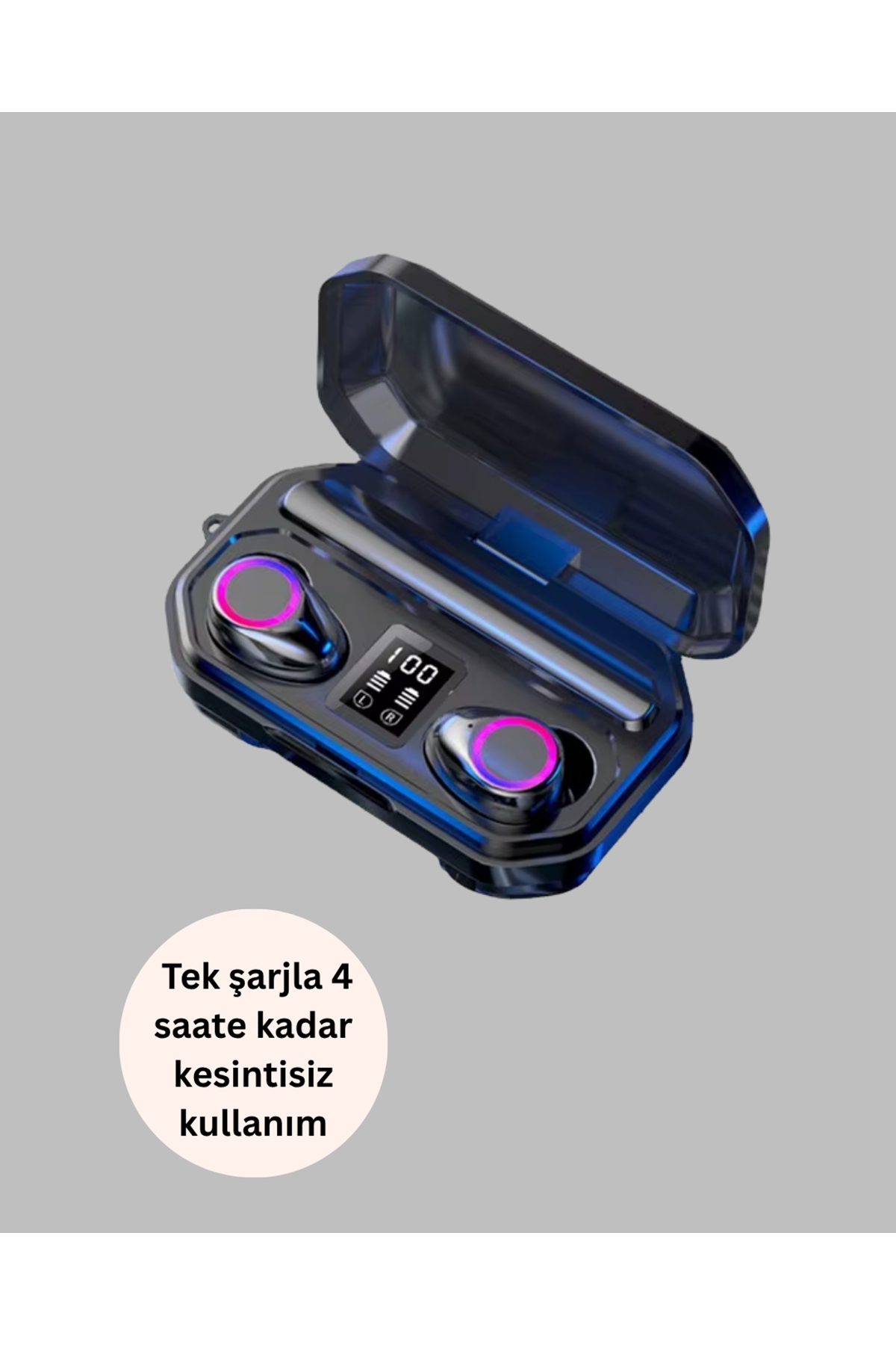 Uzun Pil Ömürlü Kablosuz Kulaklık – 4 Saat Kesintisiz Kullanım