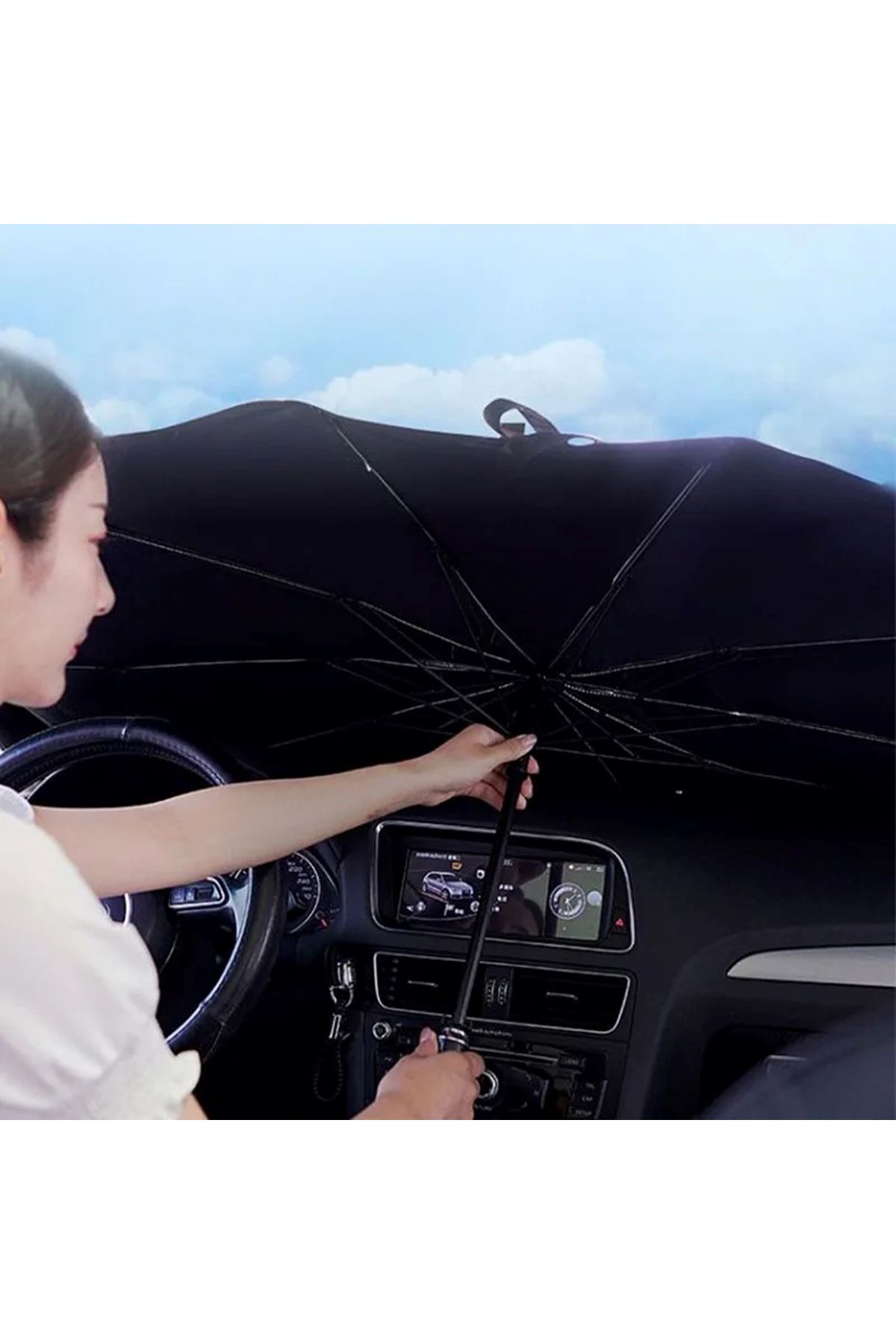 Mini Cooper, Fiat 500, Smart Fortwo, Hyundai i10, Kia Picanto Uyumlu Oto Şemsiye