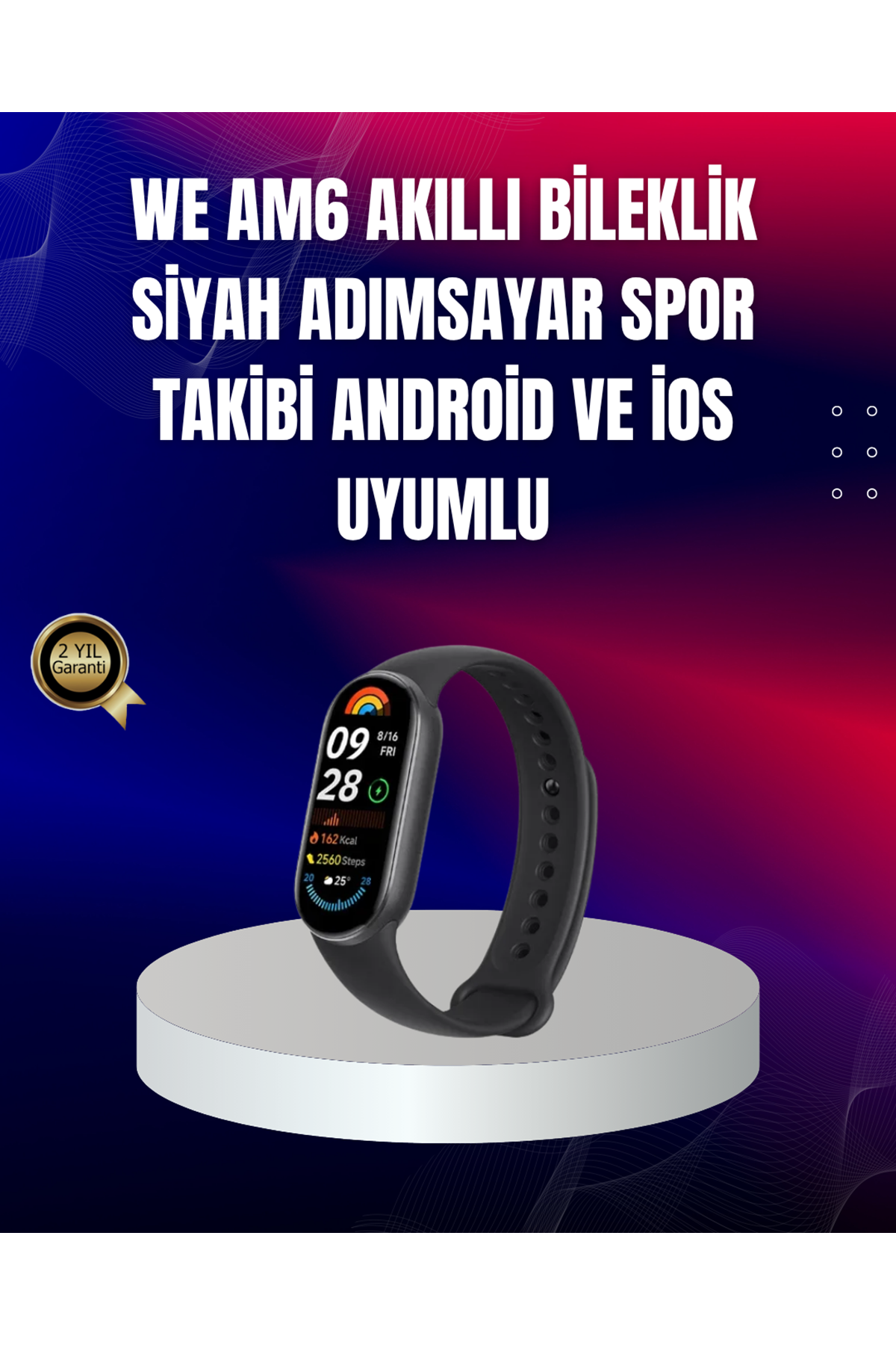 TPU ve Silikon Kordonlu Akıllı Bileklik – 20 Gün Bekleme Süresi