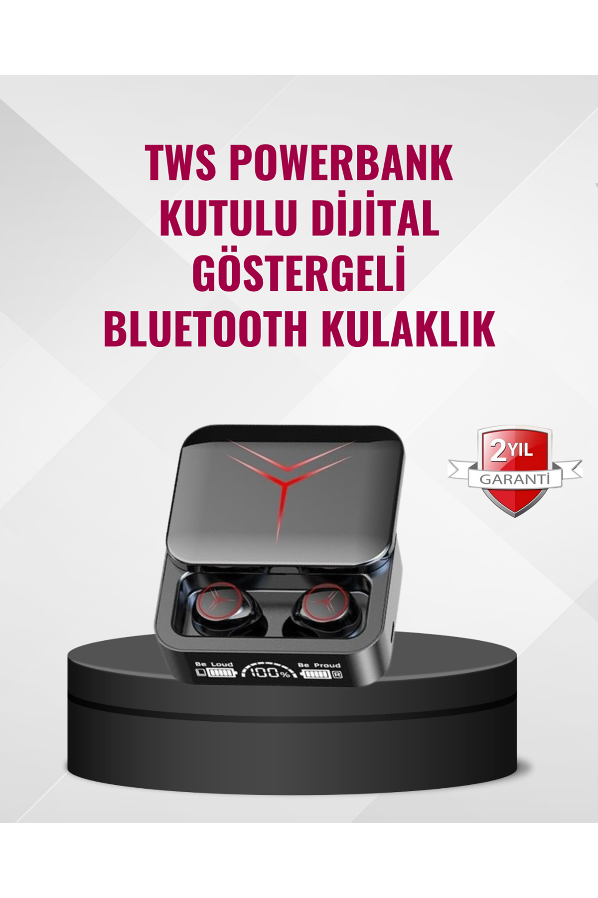 Bluetooth 5.3 Kablosuz Kulaklık – Dokunmatik Kontrol ve IPX6 Su Geçirmezlik