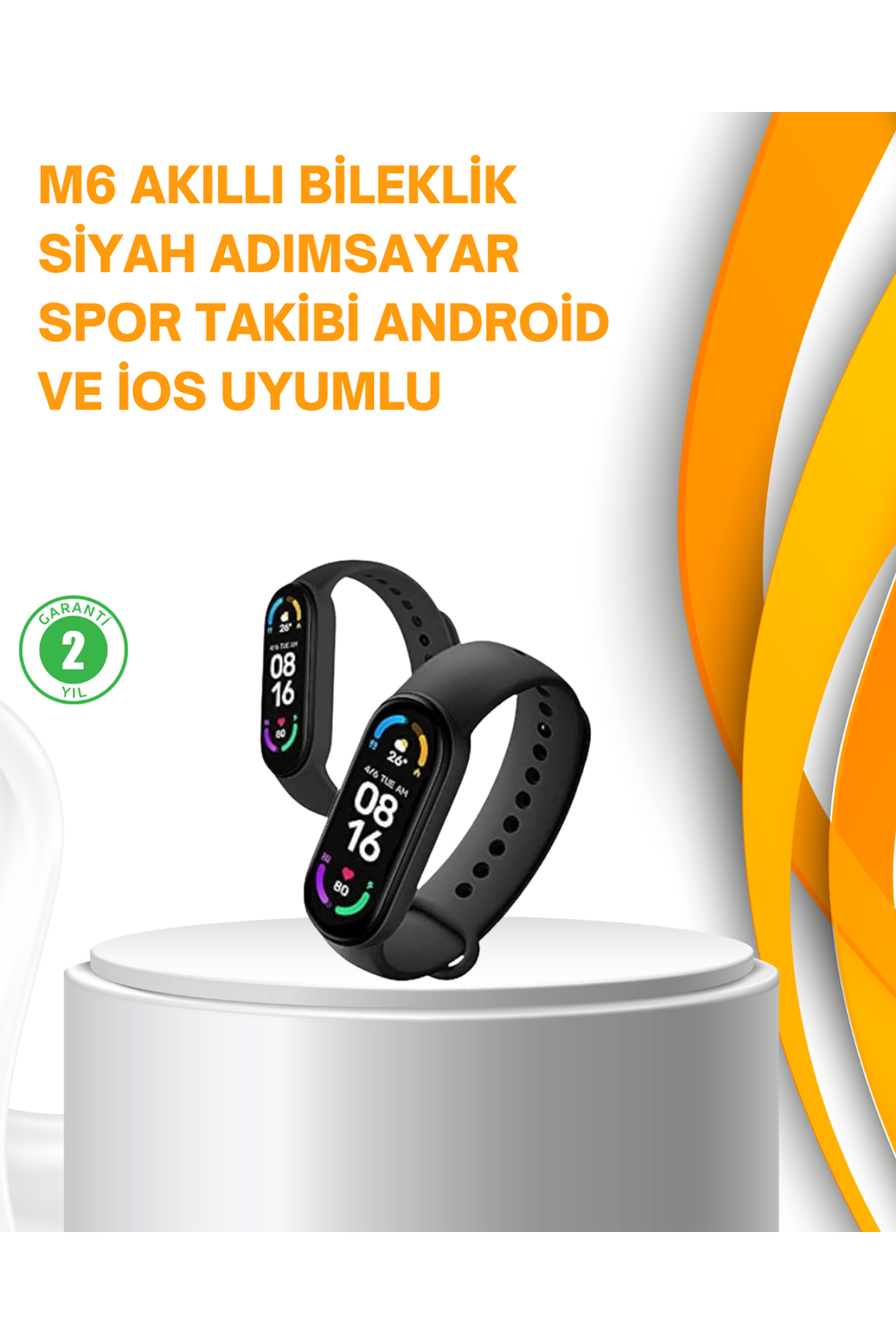 Akıllı Bileklik – Kalp Atışı, Uyku, Adımsayar ve Bildirim Takibi