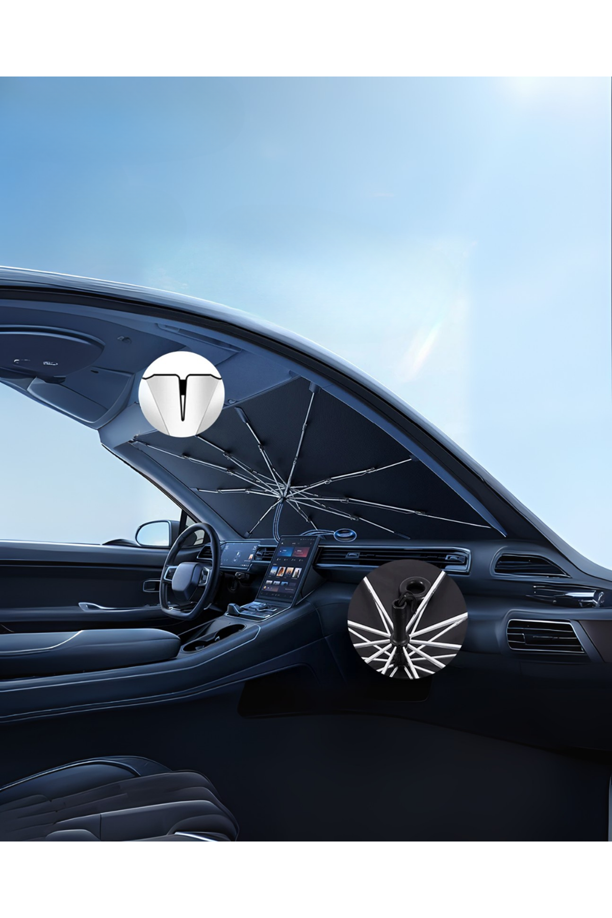 Kia Picanto, Hyundai Getz, VW Up!, Renault Twingo, Dacia Logan Uyumlu Oto Şemsiye