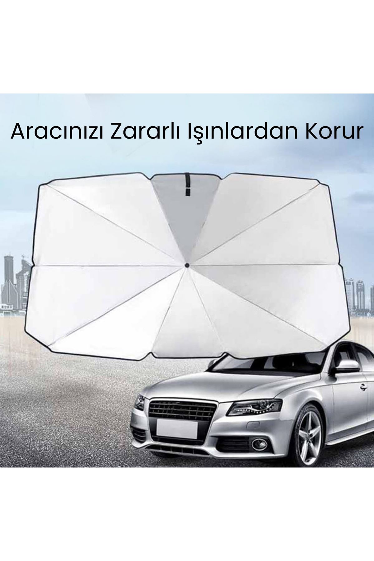 Fiat Fiorino, Citroen Berlingo, Renault Kangoo, Ford Courier, VW Caddy Uyumlu Oto Şemsiye