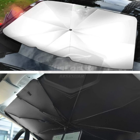 Renault Symbol, Dacia Sandero, Opel Corsa, Ford Ka, Peugeot 208 Uyumlu Oto Şemsiye