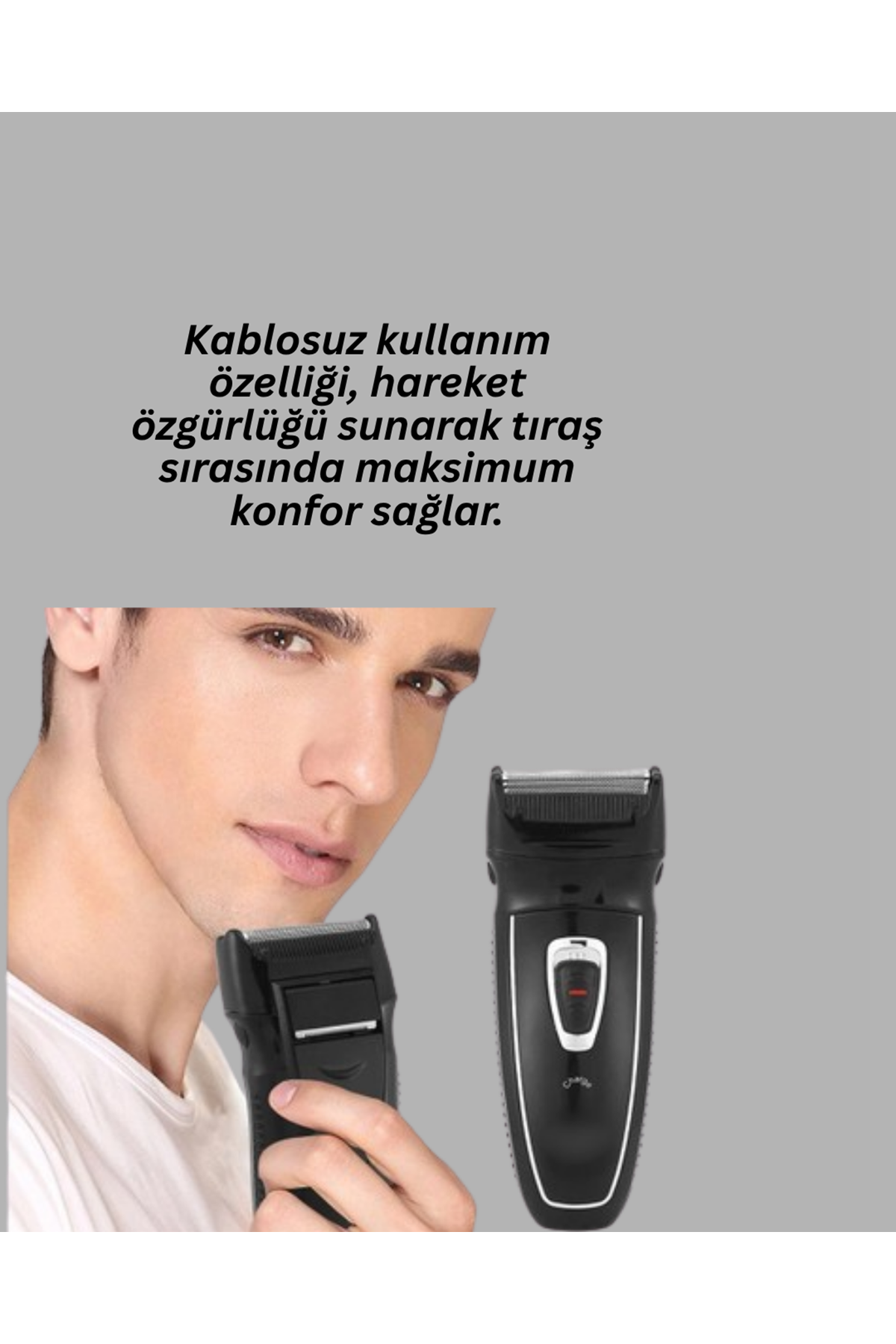 Erkekler İçin Folyo Başlıklı Tıraş Makinesi