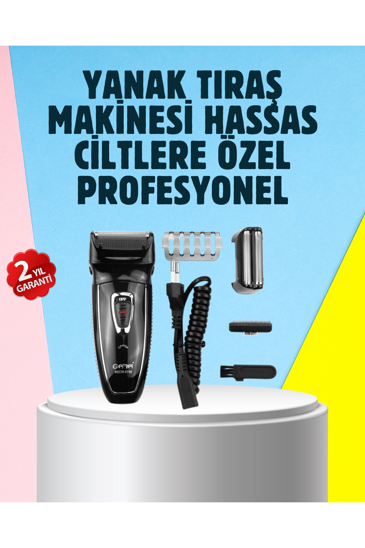 Çift Başlıklı Taşınabilir Tıraş Cihazı