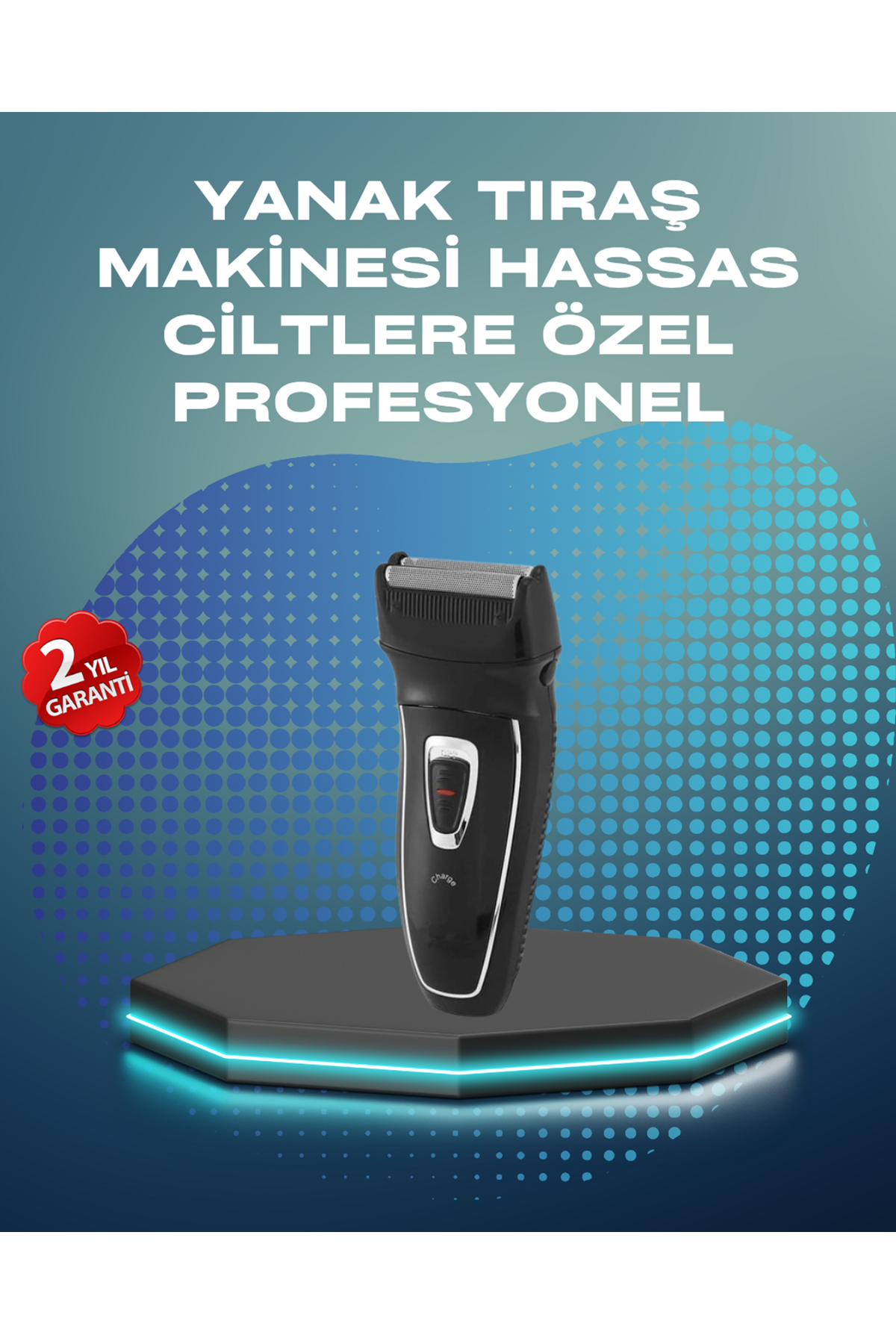 Kablosuz Kuru Tıraş Makinesi Folyo Başlıklı
