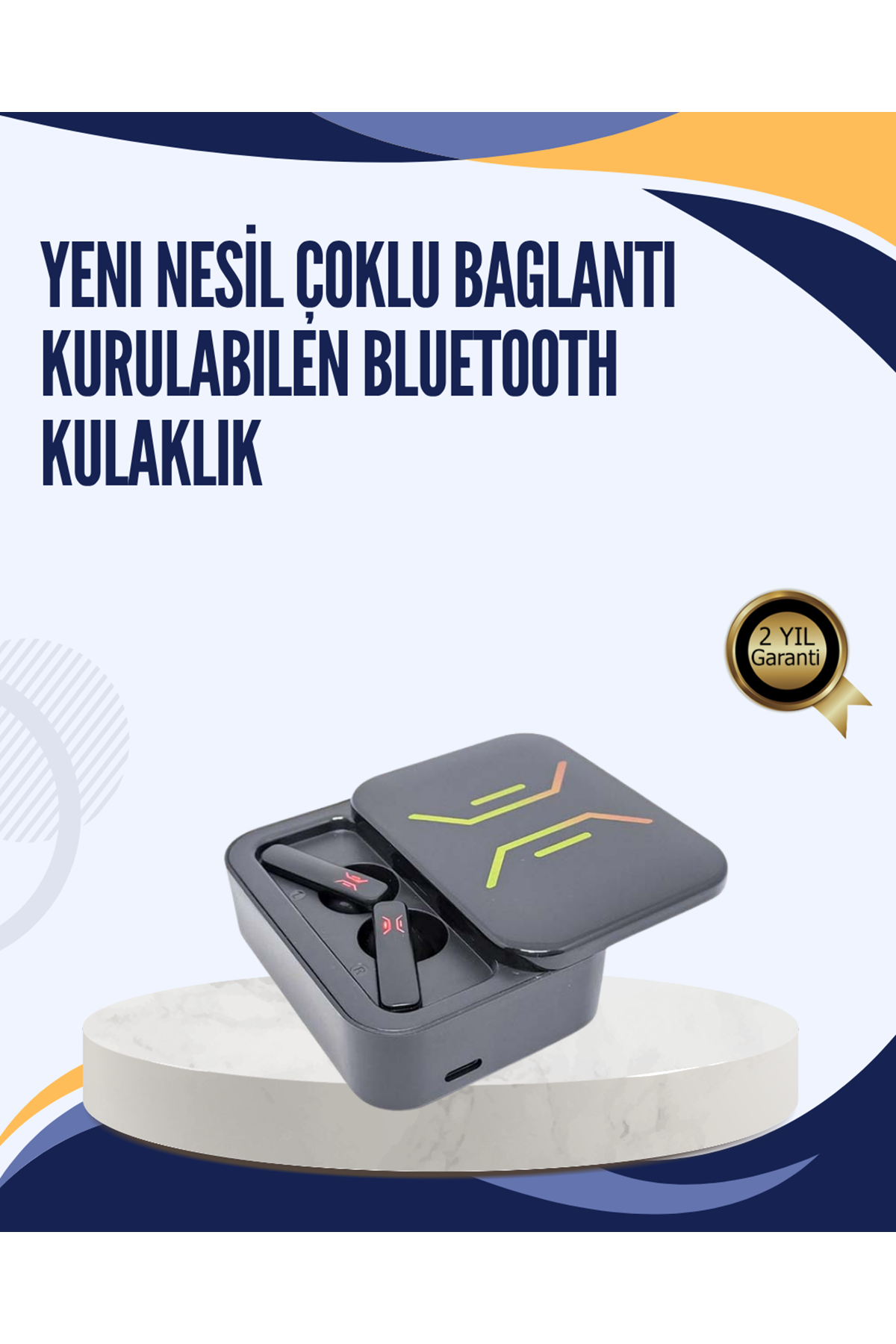 Bluetooth V5.0 TWS Kulaklık – 3 Saat Kesintisiz Kullanım