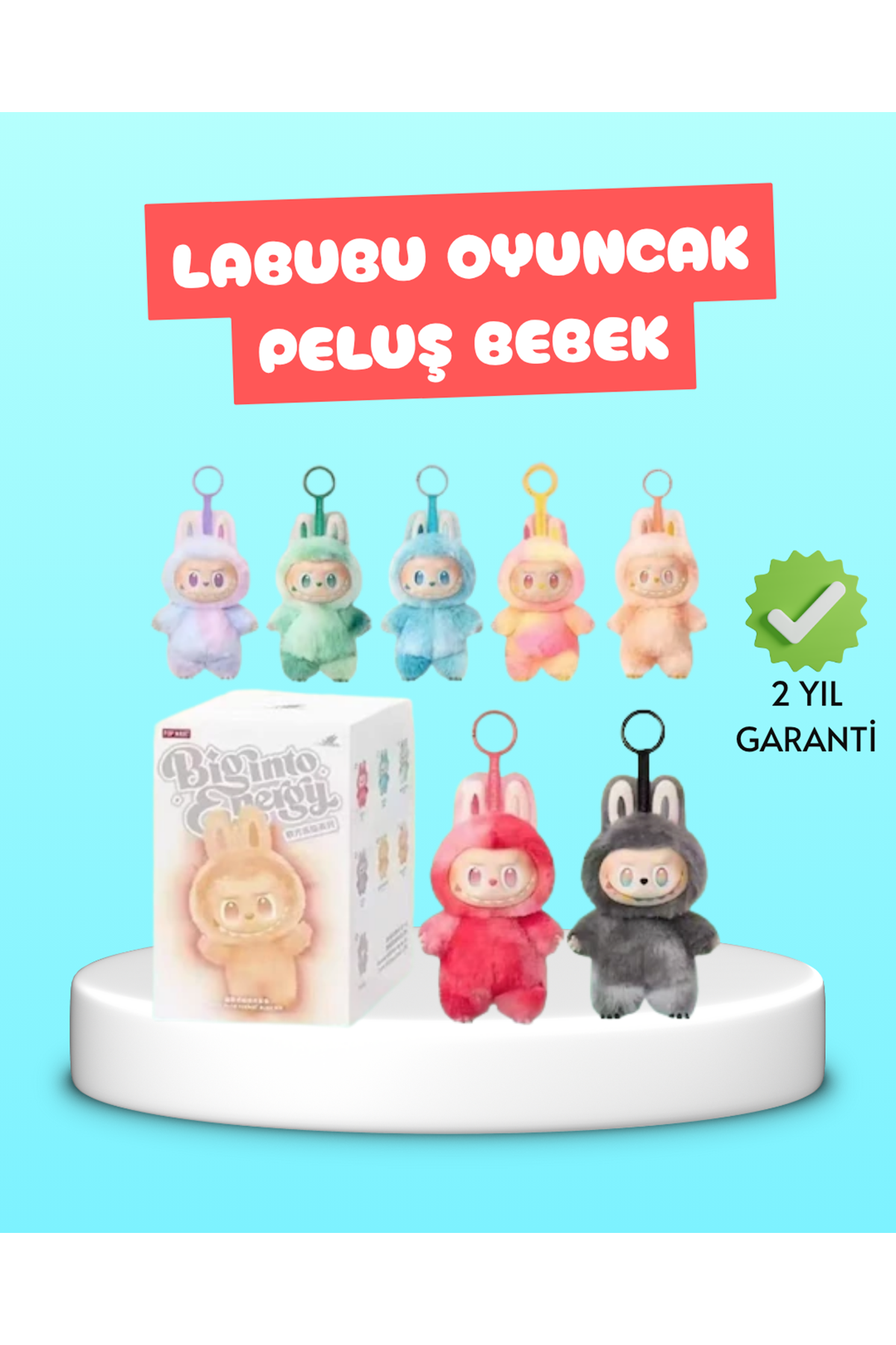 Yumuşak Dolgulu Labubu Karakter Peluş Oyuncak