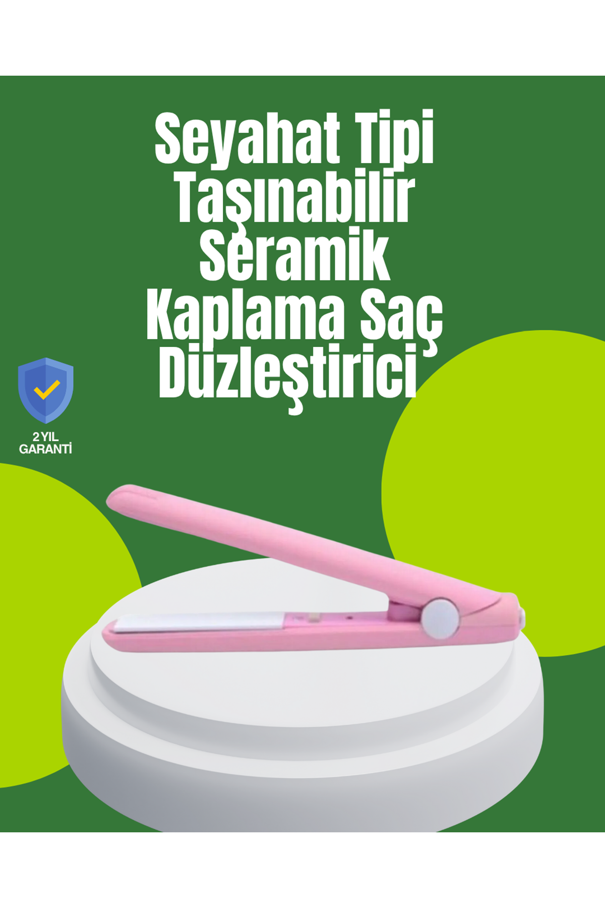 Yüzer Plakalı Kompakt Bukle Maşası – Elastik Tutuculu, Saç Dostu Profesyonel Tasarım