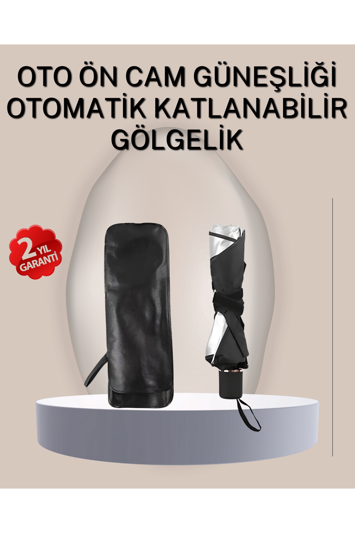 Dayanıklı UPE Alaşımlı Şemsiye Tipi Araç Güneşliği - Kolay Katlanır