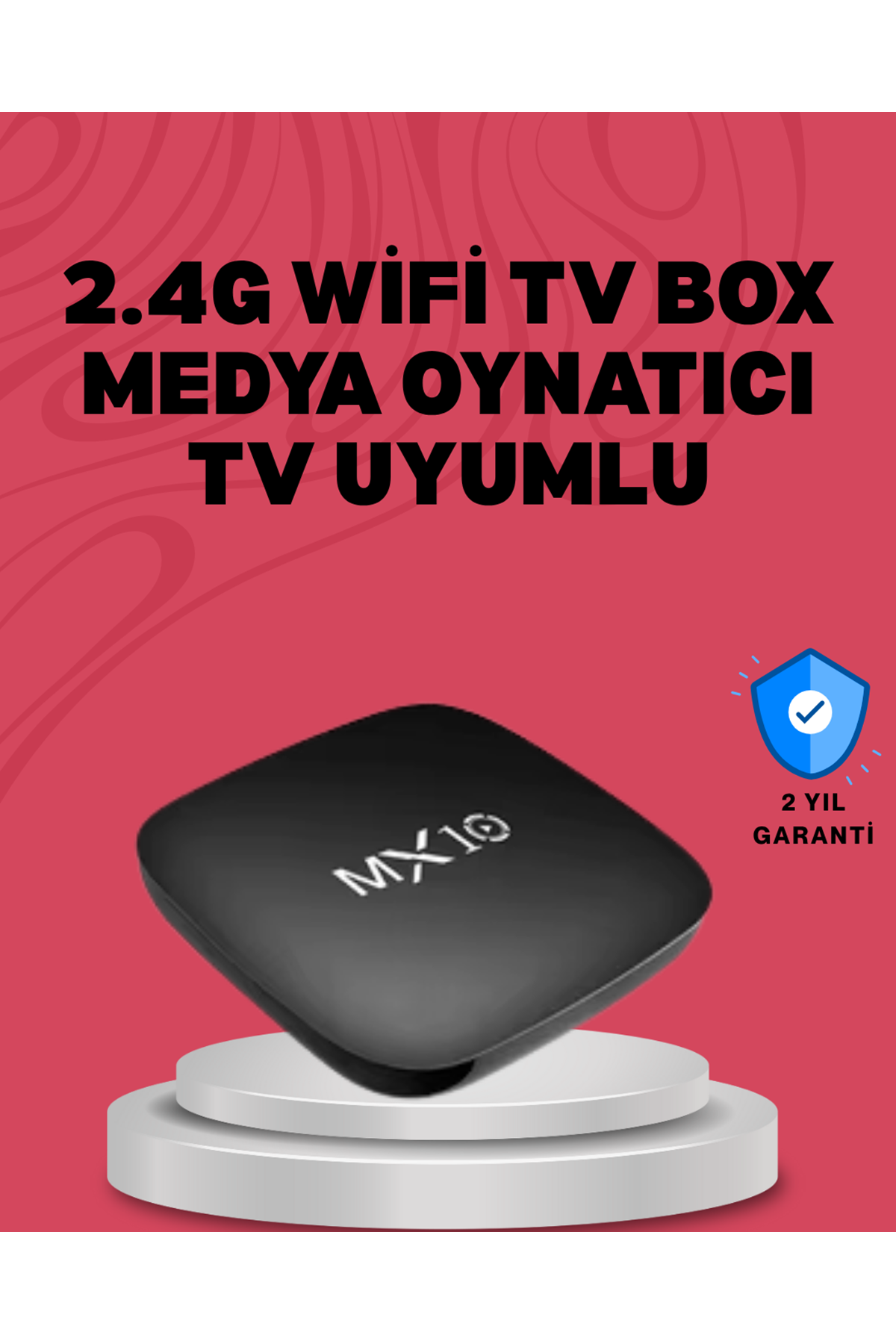 4K UHD Android Medya Oynatıcı 8 GB Hafıza 2 GB RAM Wi-Fi Destekli