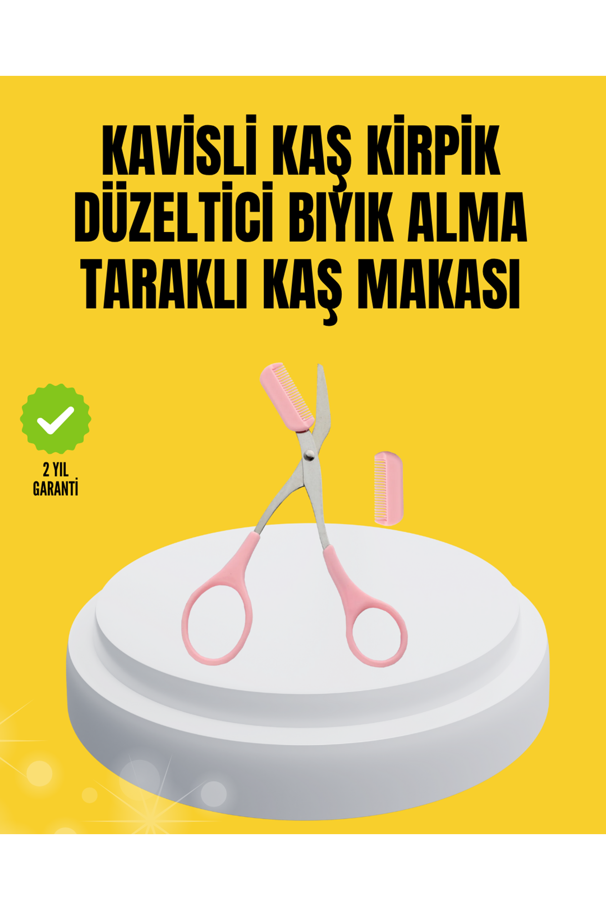 Kaş, Kirpik ve Tırnak Çevresi Temizliği İçin Çok Fonksiyonlu Makas