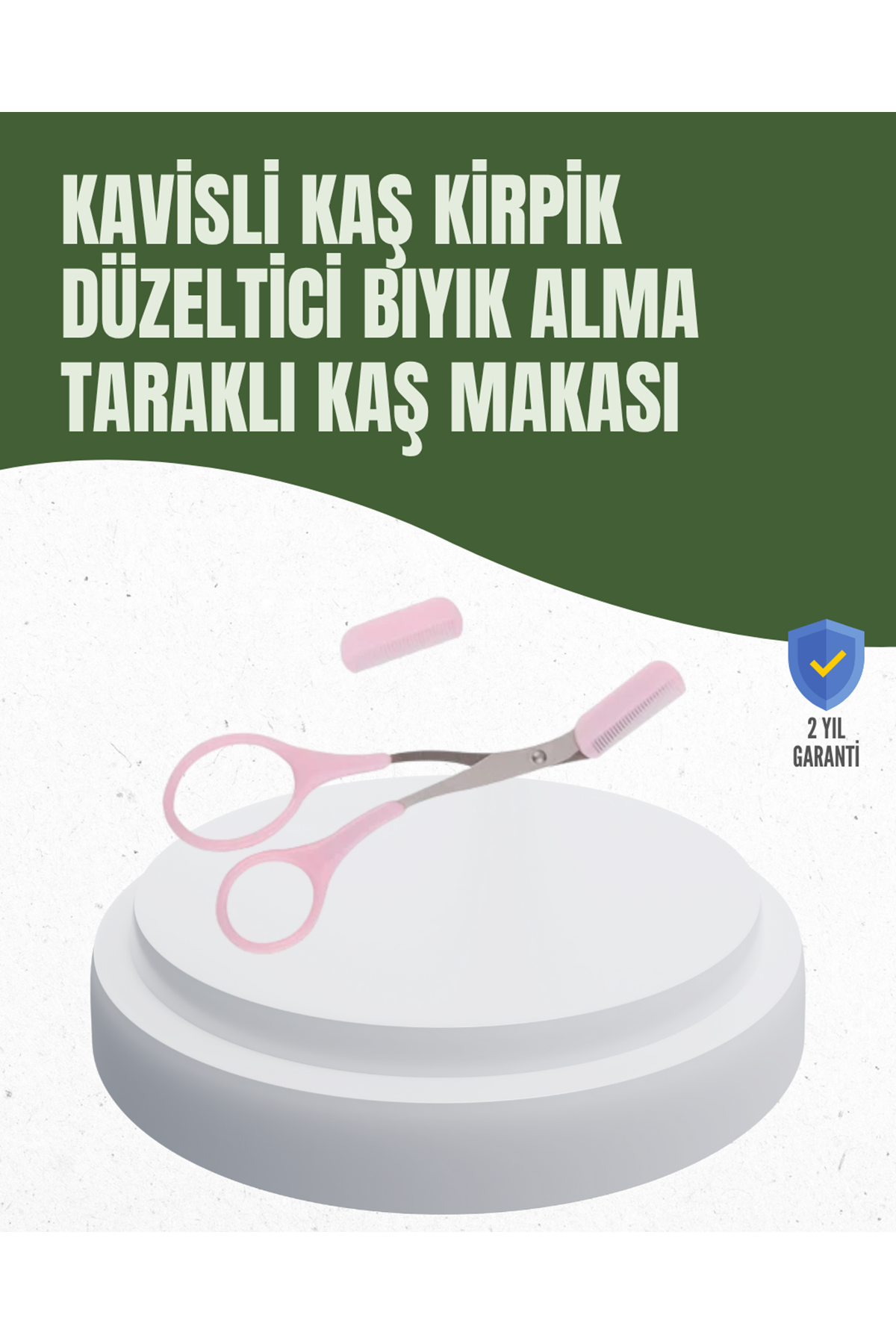 Hassas Kesim İçin Kavisli Yüz Bakım Makası