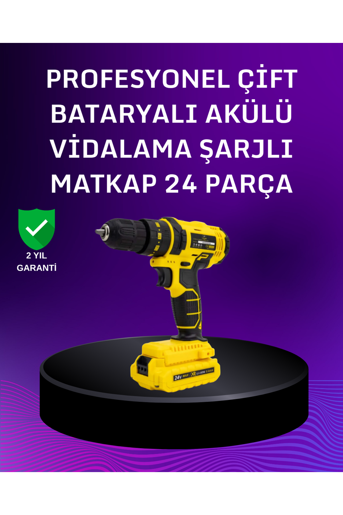 12V Akülü Matkap | 20-30 Nm Tork, Çift Hız Ayarı ve LED Işık